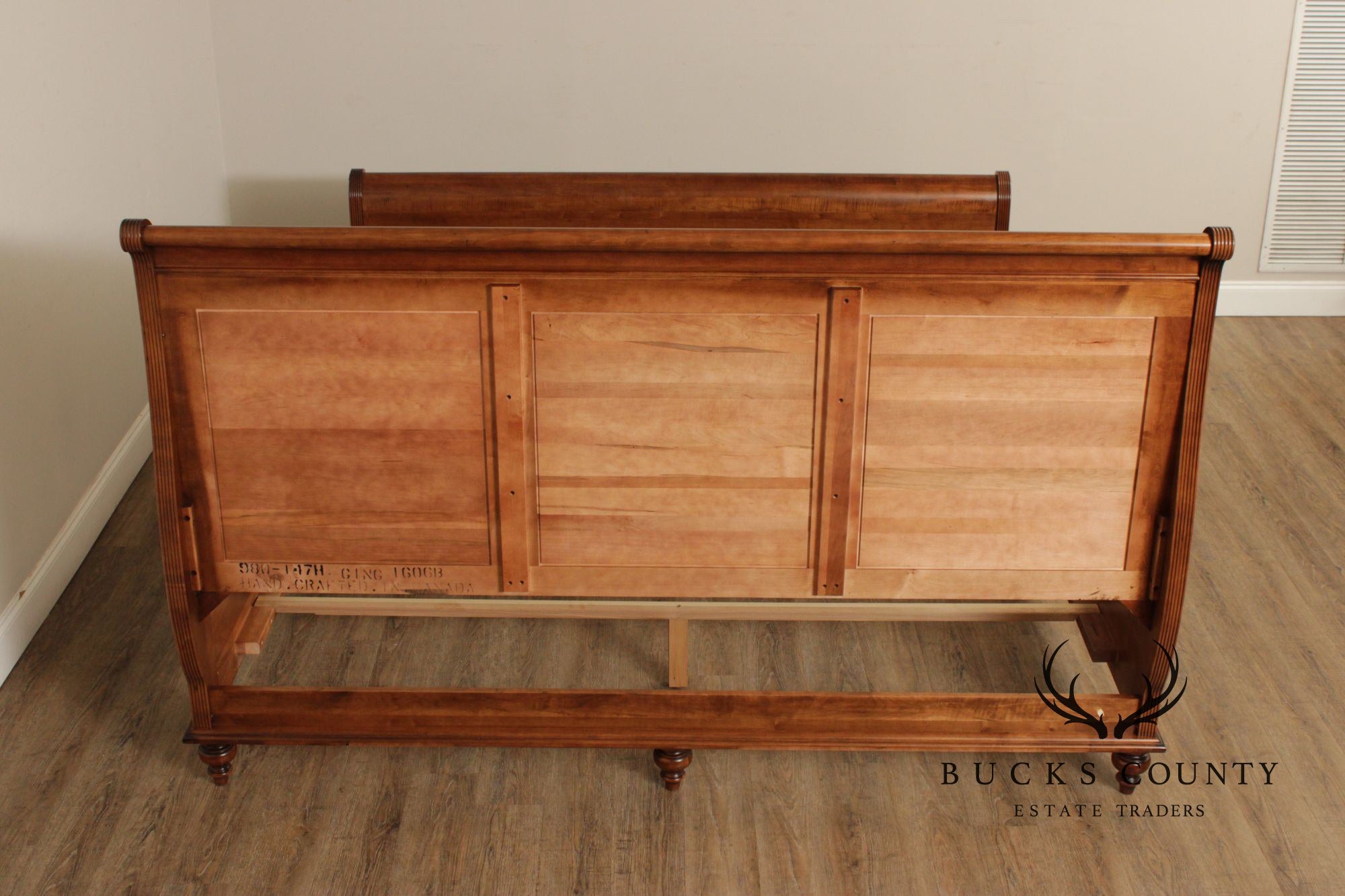 Durham Furniture 'Savile Row' Solid Maple King Sleigh Bed