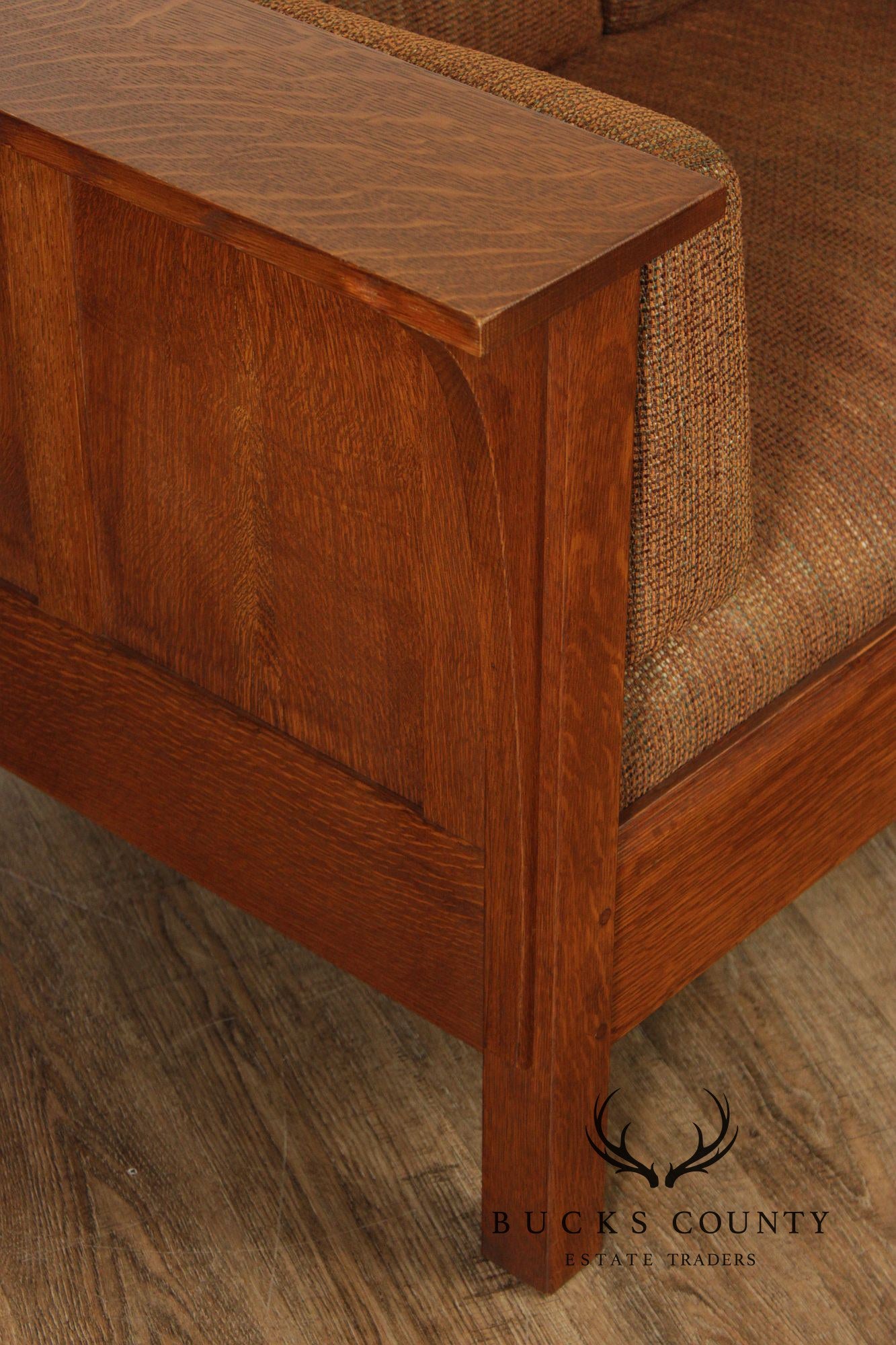 Stickley Mission Collection Oak Prairie Loveseat