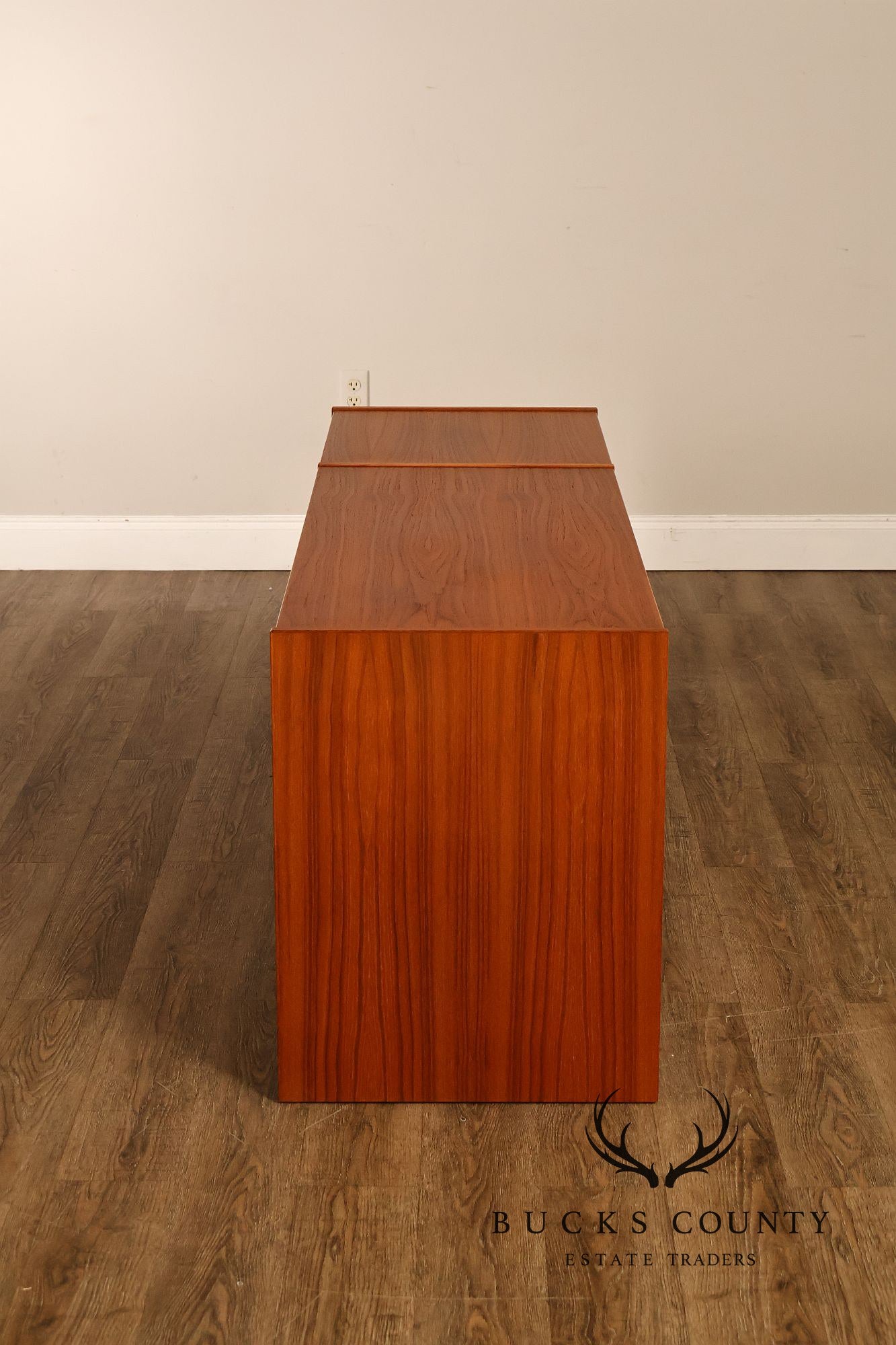 Danish Modern Teak Media Console Cabinet
