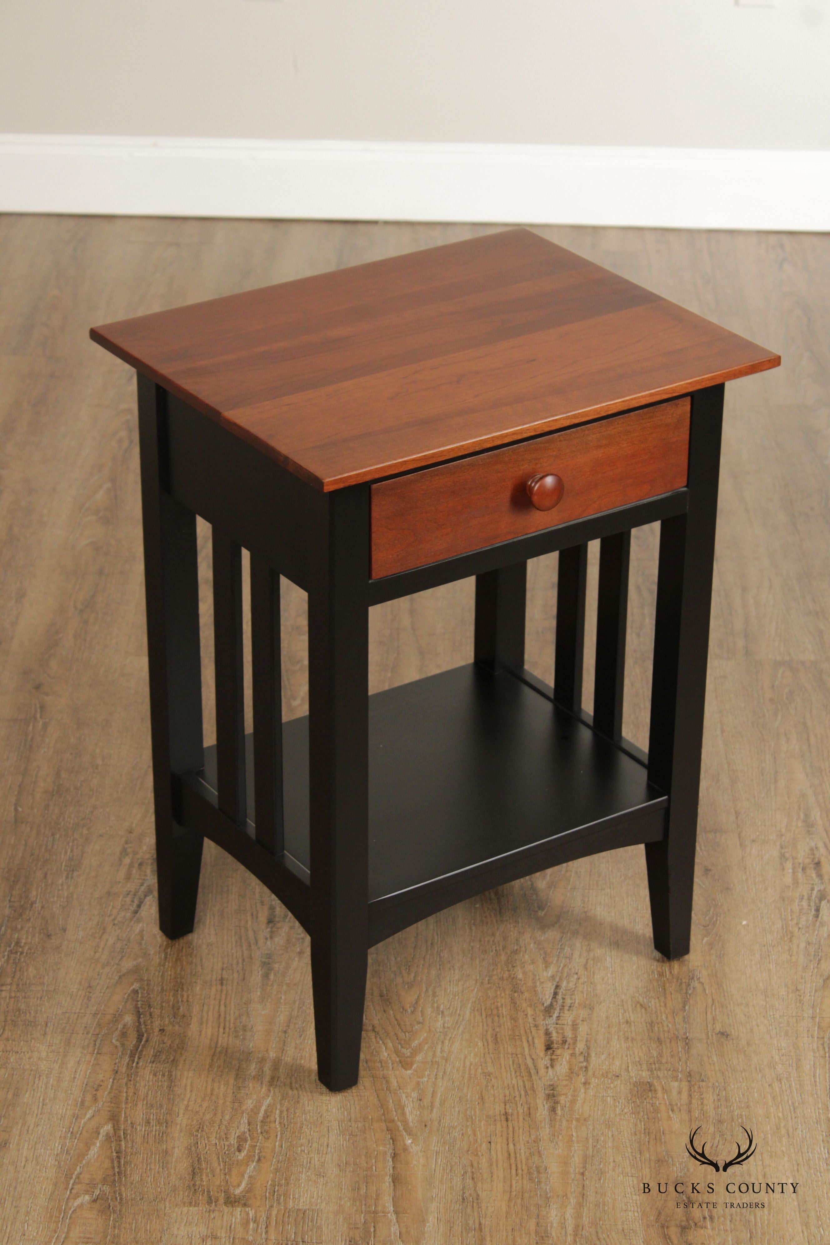 Ethan Allen 'American Impressions' Ebonized Cherry Nightstand