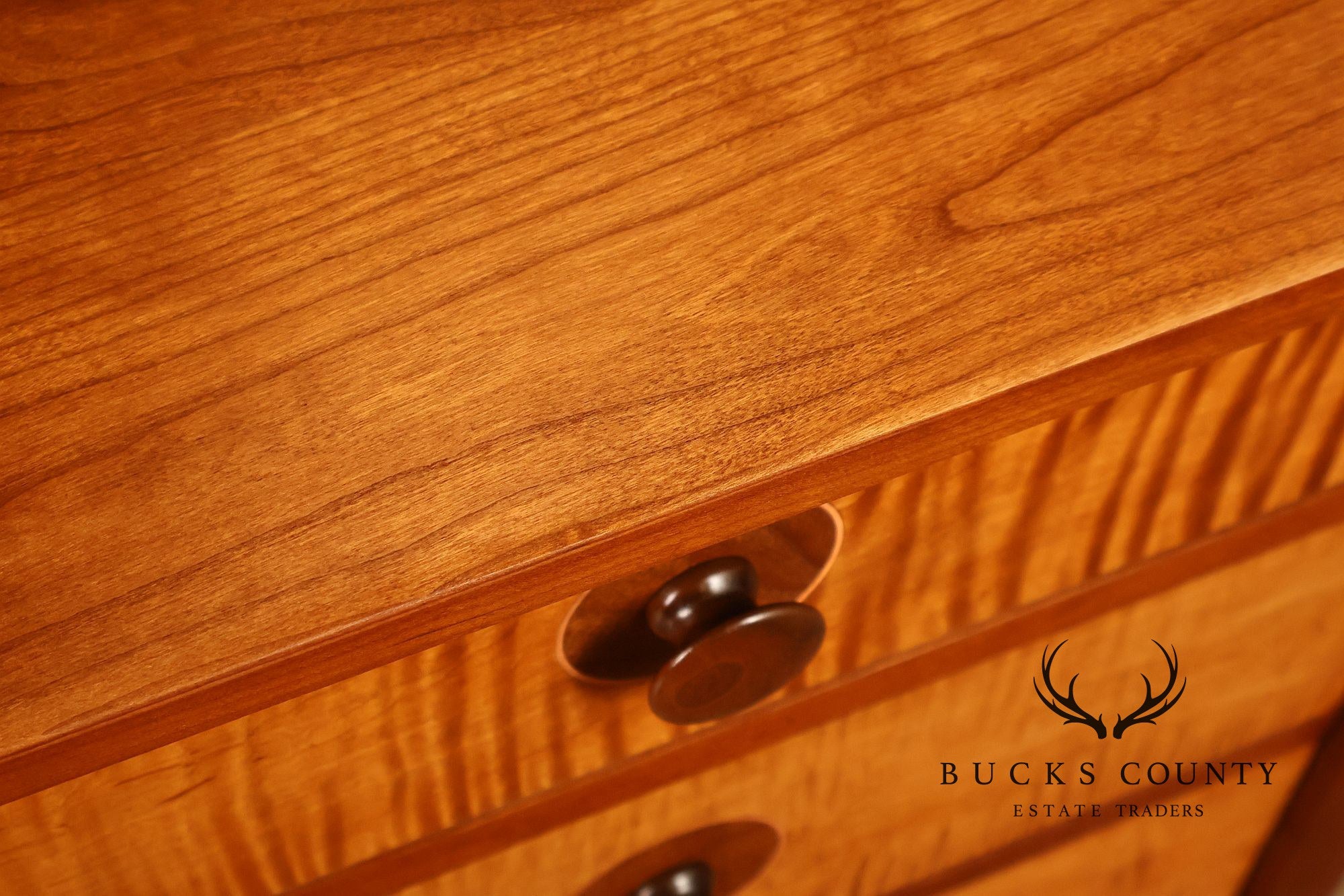 Stickley Mission Collection Harvey Ellis Cherry Three Drawer Nightstands