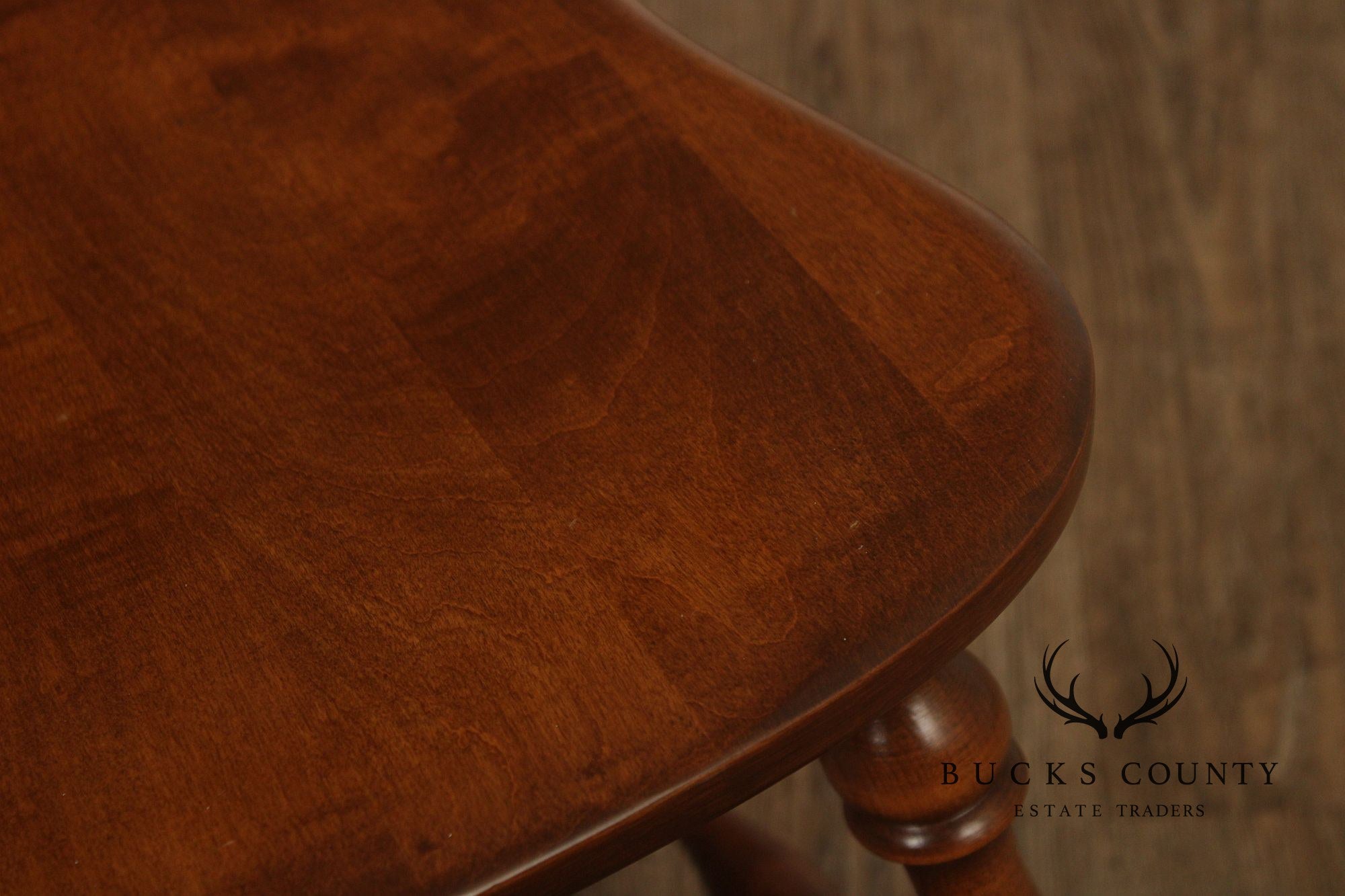 Ethan Allen Heirloom Nutmeg Maple Colonial Spindle Back Side Chair
