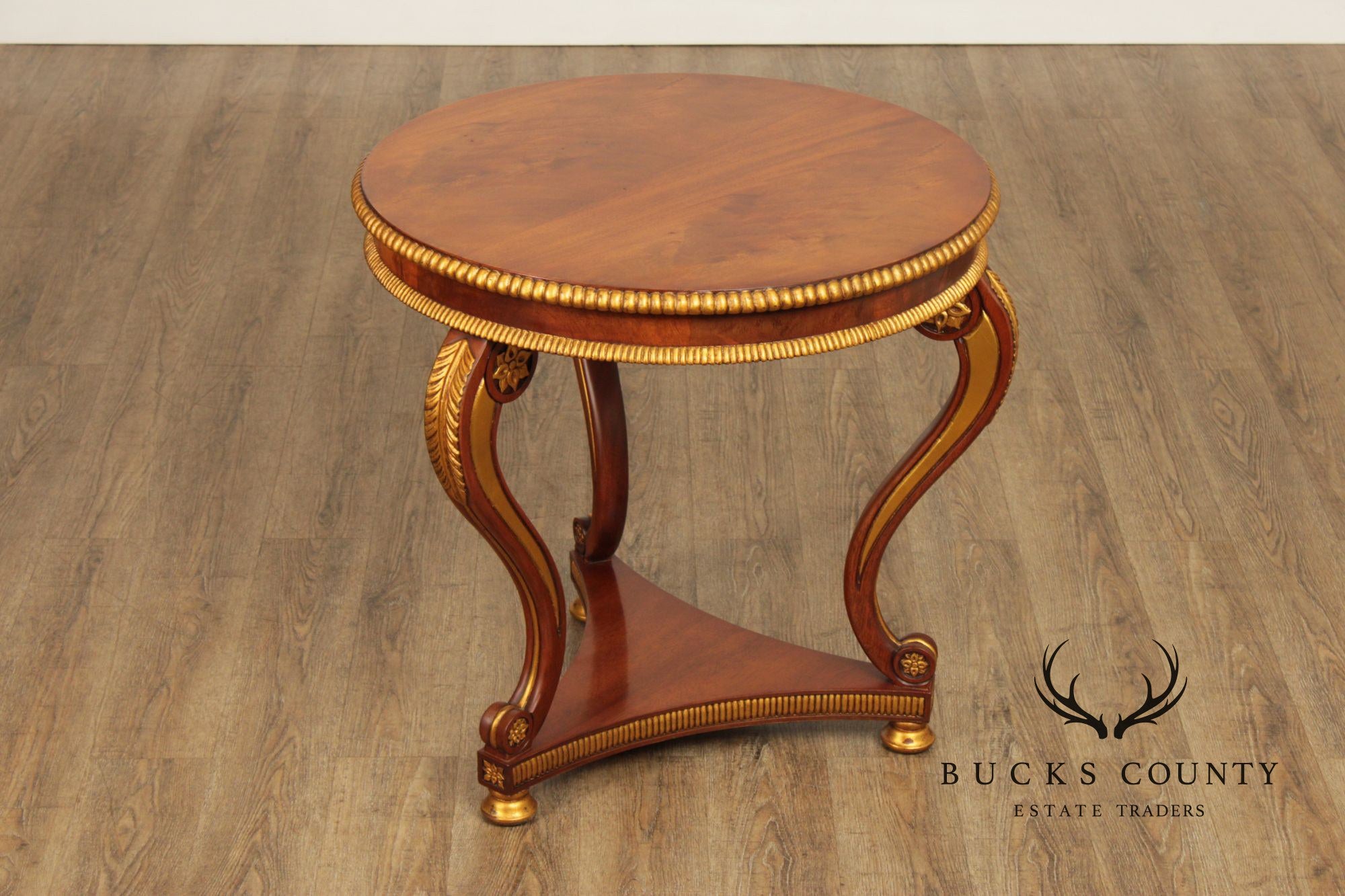 Regency Style Partial Gilt Mahogany Center Table