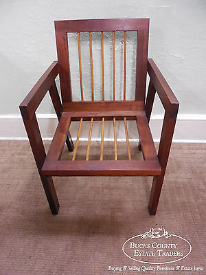 Hand Crafted Bucks County Studio Walnut Arm Chair