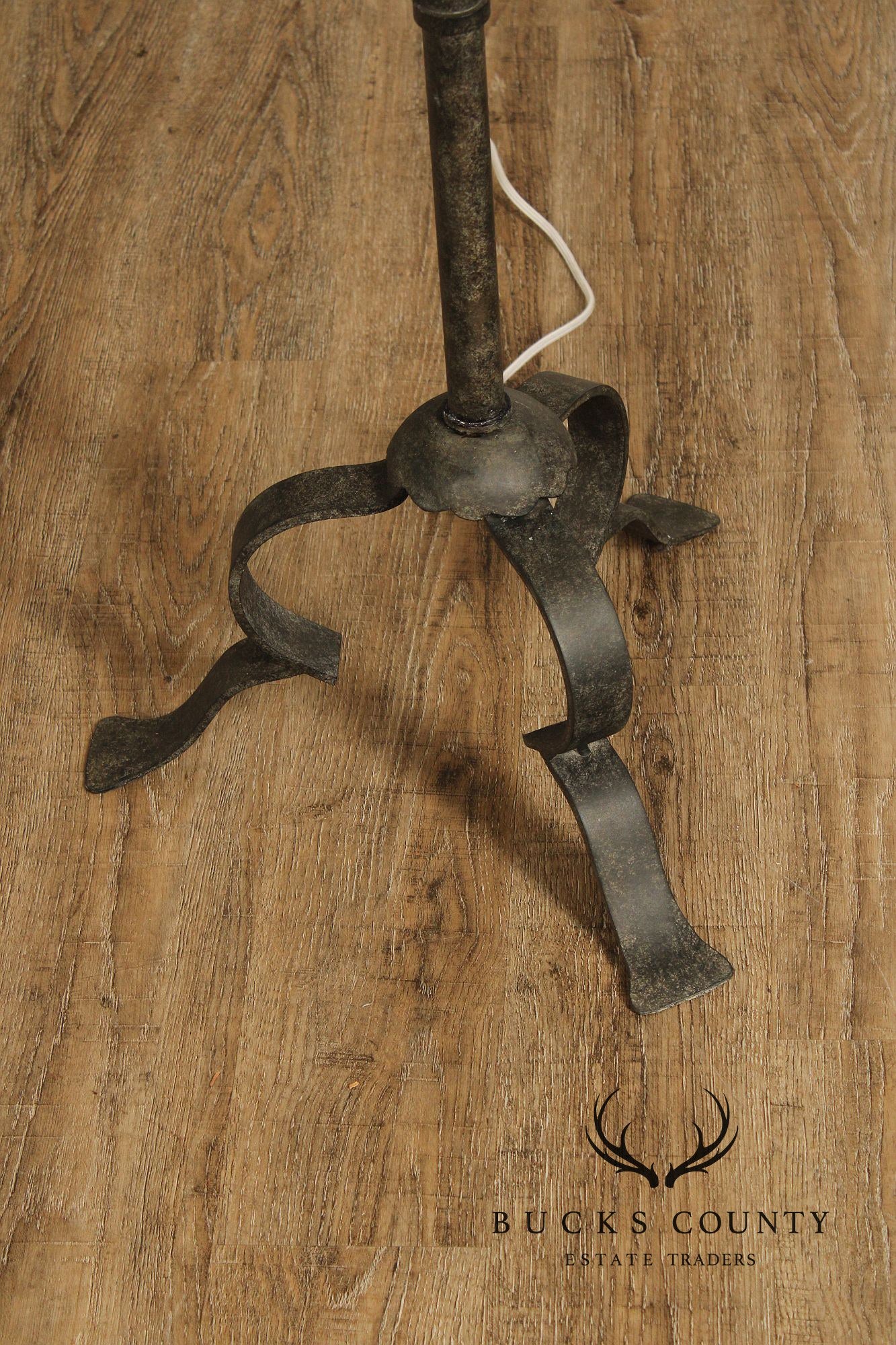 Aidan Gray 'Marshal' Forged Iron Floor Lamp