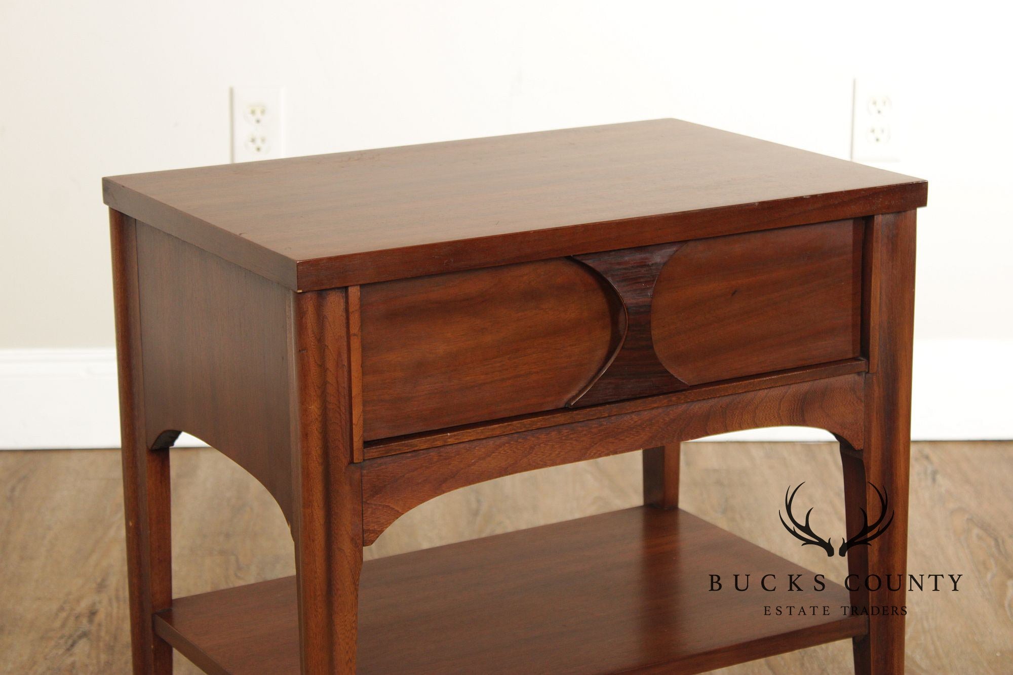 Kent Coffey 'Perspecta' Mid Century Modern Walnut Nightstand