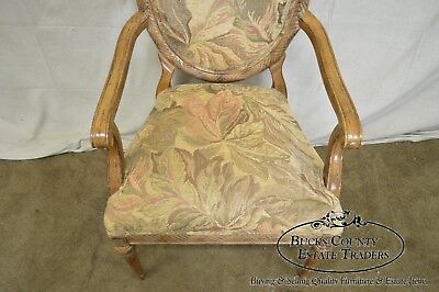 Jeffco French Louis XVI Style Pair of Fauteuils Arm Chairs (B)