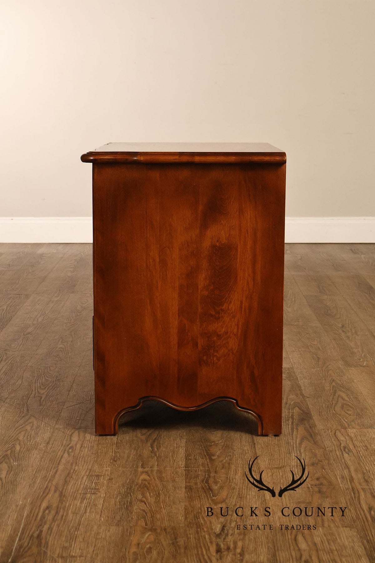 Ethan Allen Pair Of County French Collection Three Drawer Nightstands