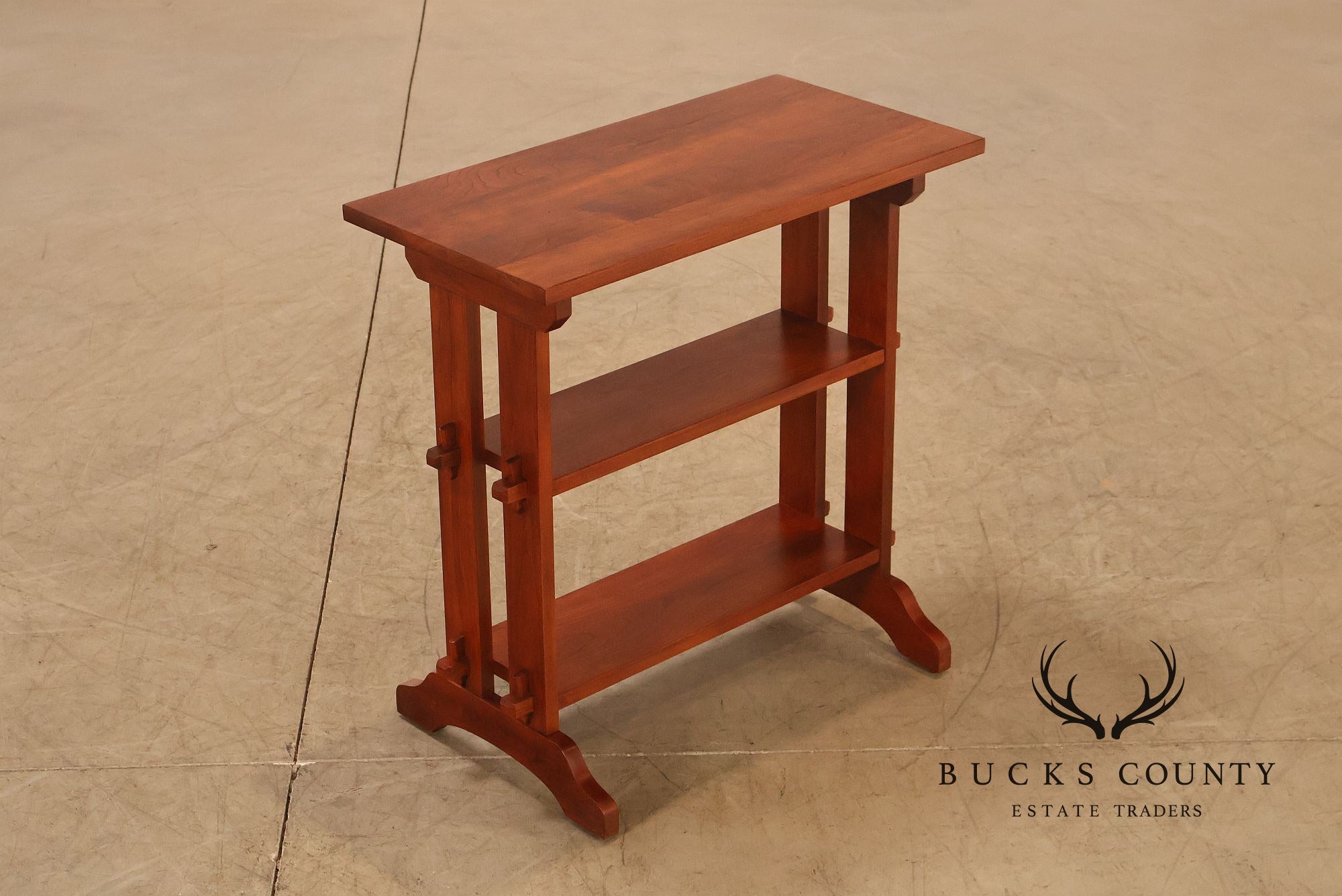 Stickley Mission Collection Pair of Cherry Roycroft Little Journeys Tables