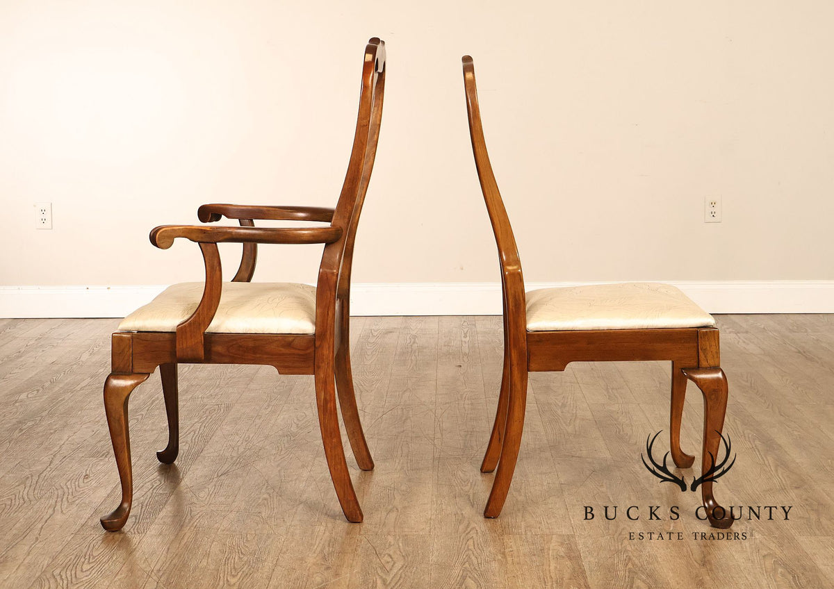Pennsylvania House Queen Anne Style Set of Six Cherry Dining Chairs