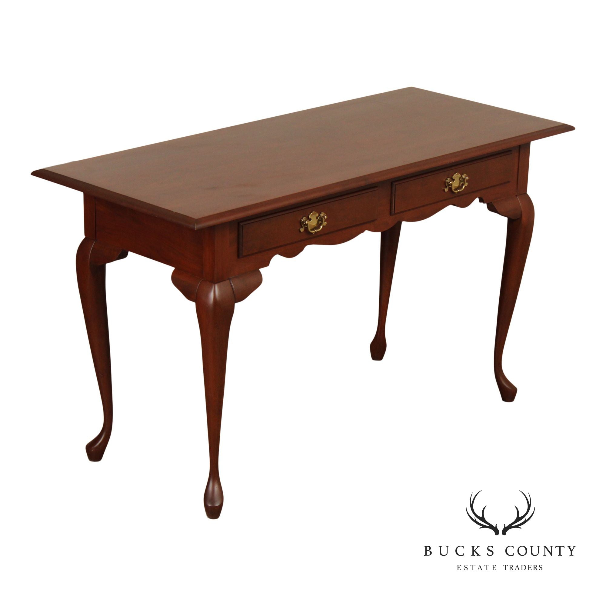 Queen Anne Style Vintage Cherry Writing Desk