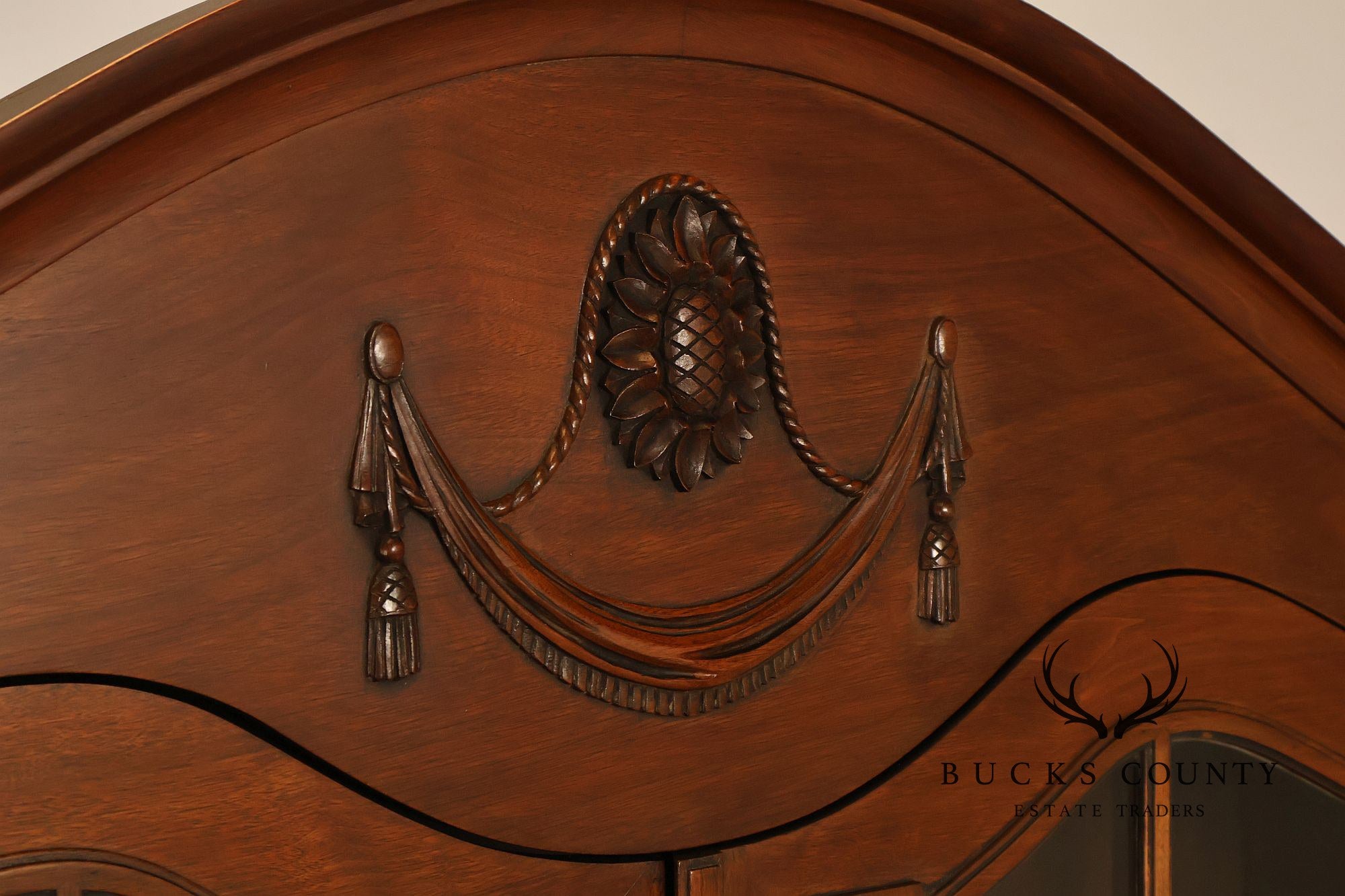 Federal Style Mahogany Secretary Bookcase With Drop Front Desk