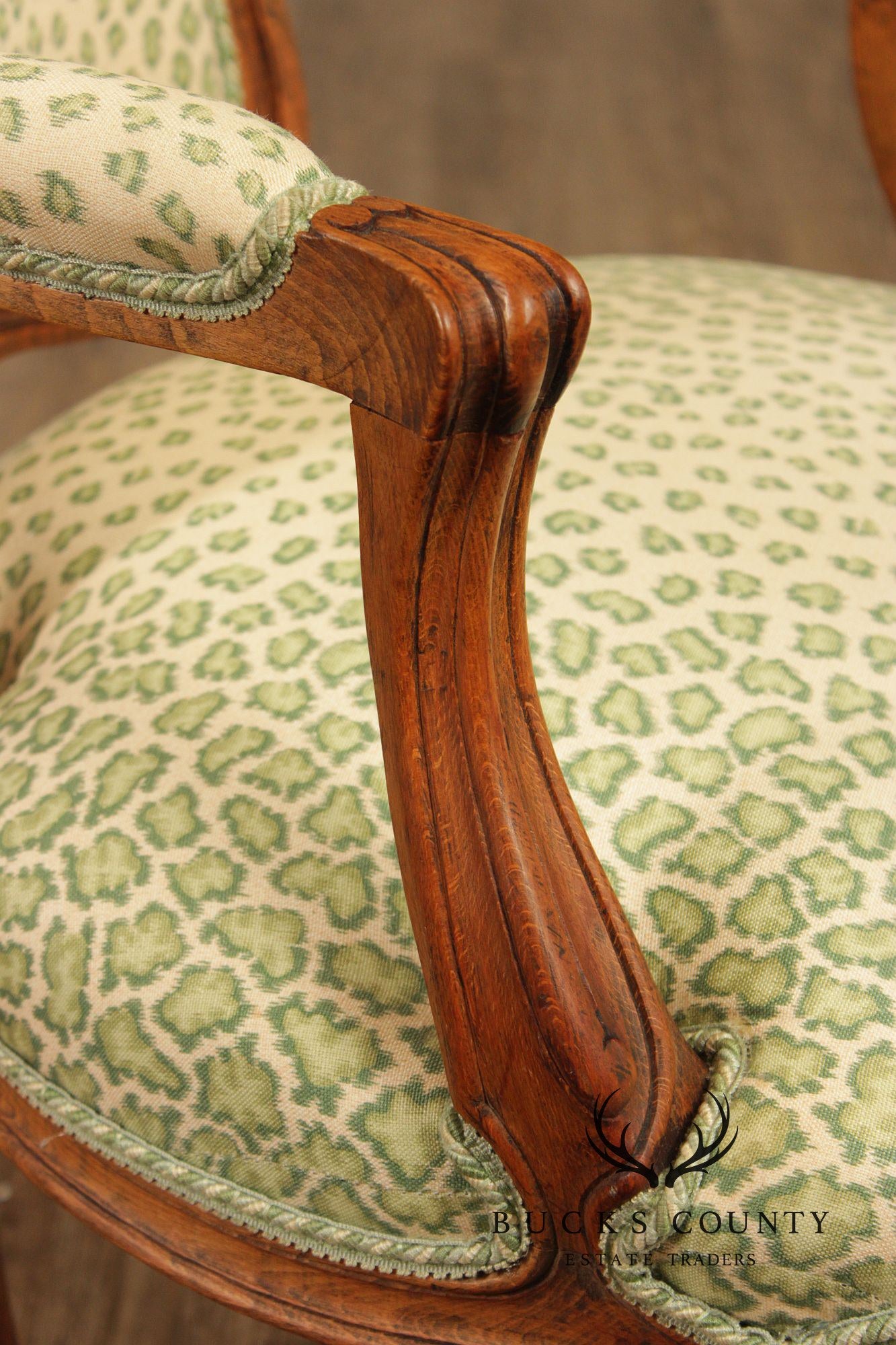 French Louis XV Style Pair of Fauteuil Armchairs