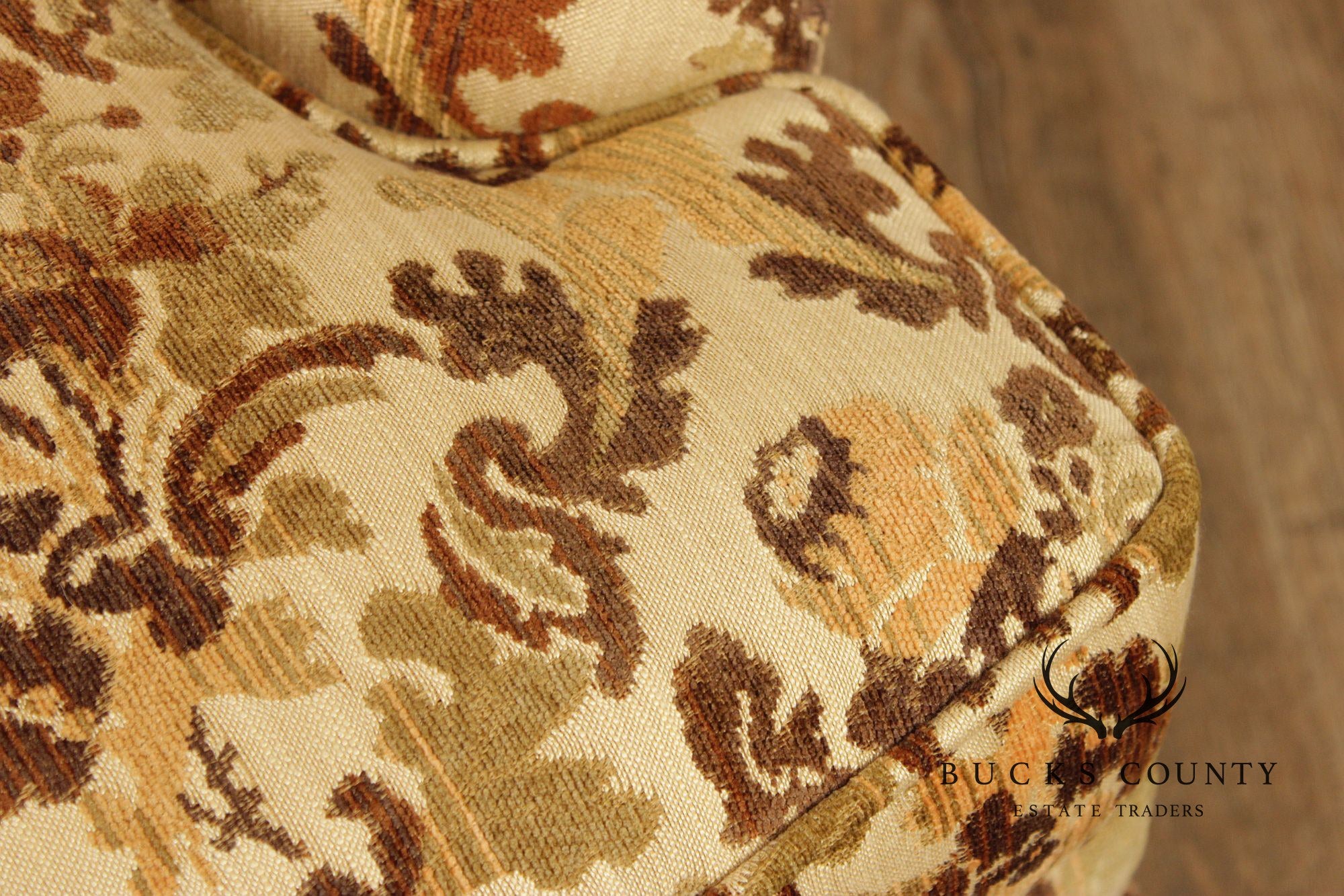 Sherrill Furniture Pair of Swivel Rocking Armchairs & Ottoman