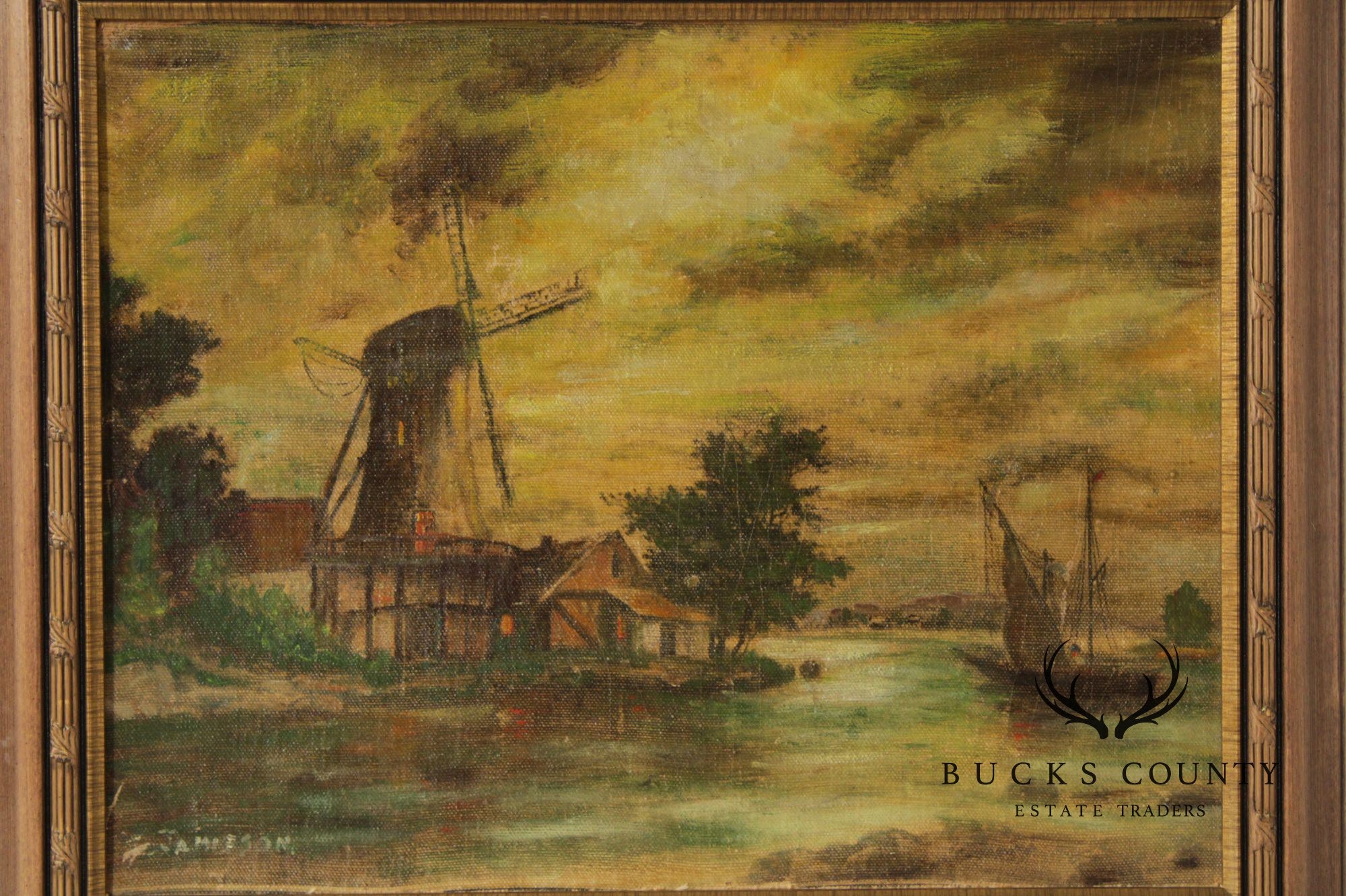 After Eugen Von Ottenfeld Painting, 'Raining Moonbeans