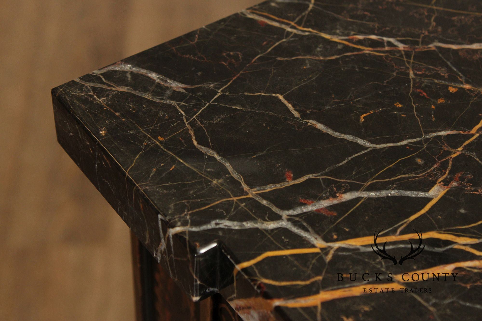 EJ Victor Newport Historic Collection Chinoiserie Marble Top Sideboard