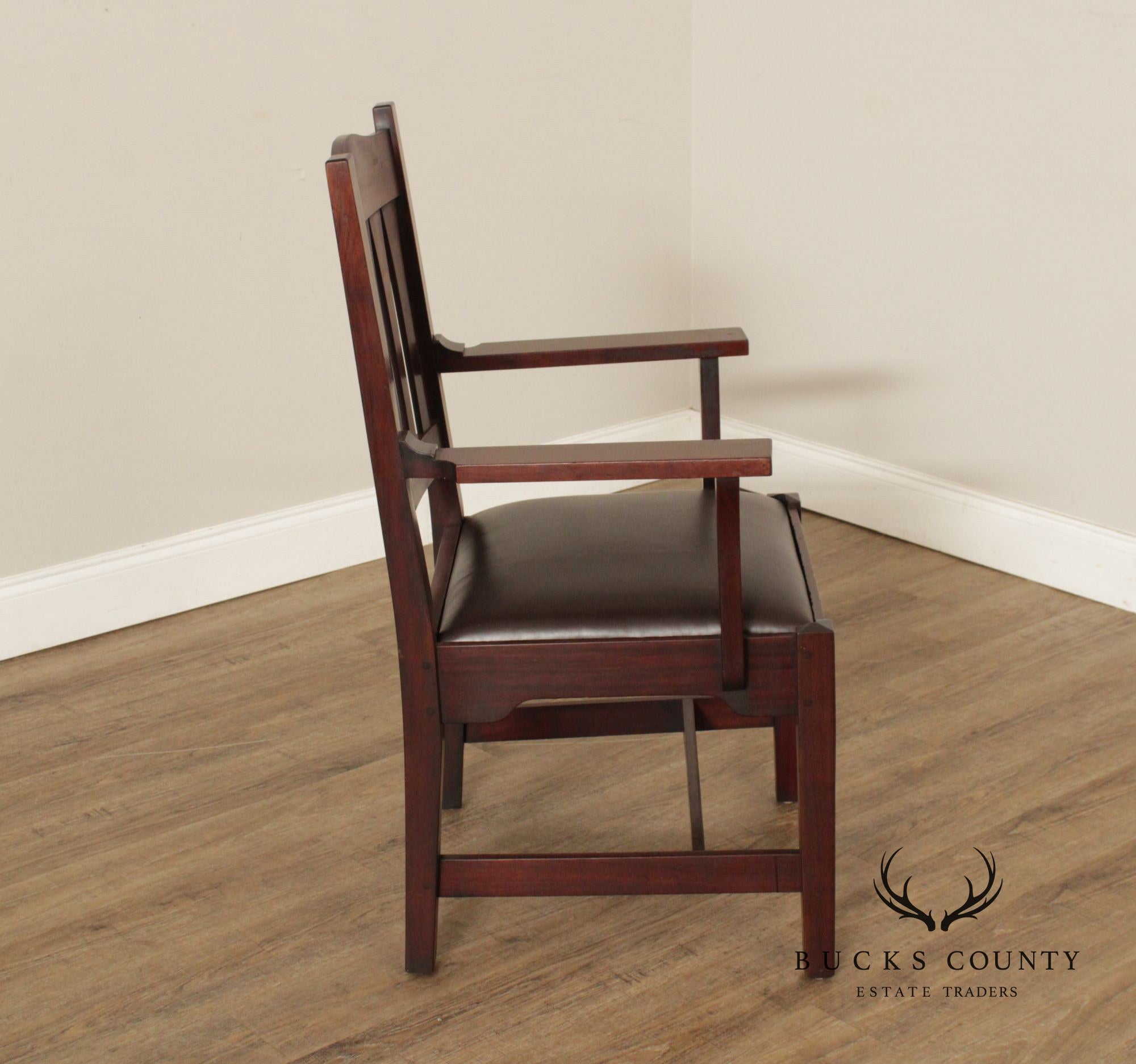 L. & J.G. Stickley Antique Mission Mahogany Armchair