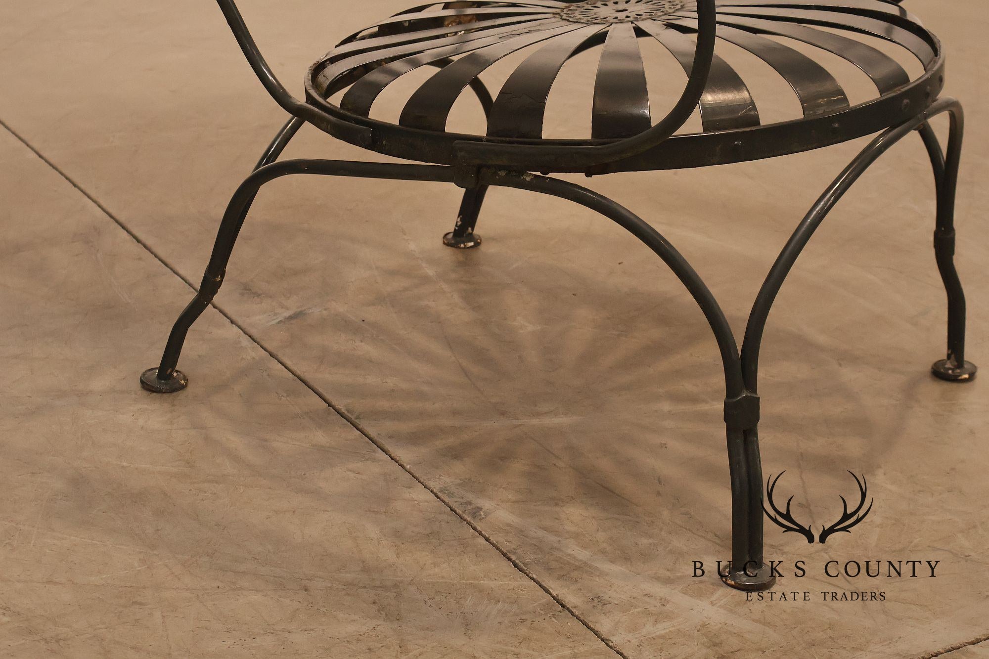 Francois Carre Outdoor Patio Sunburst Armchair