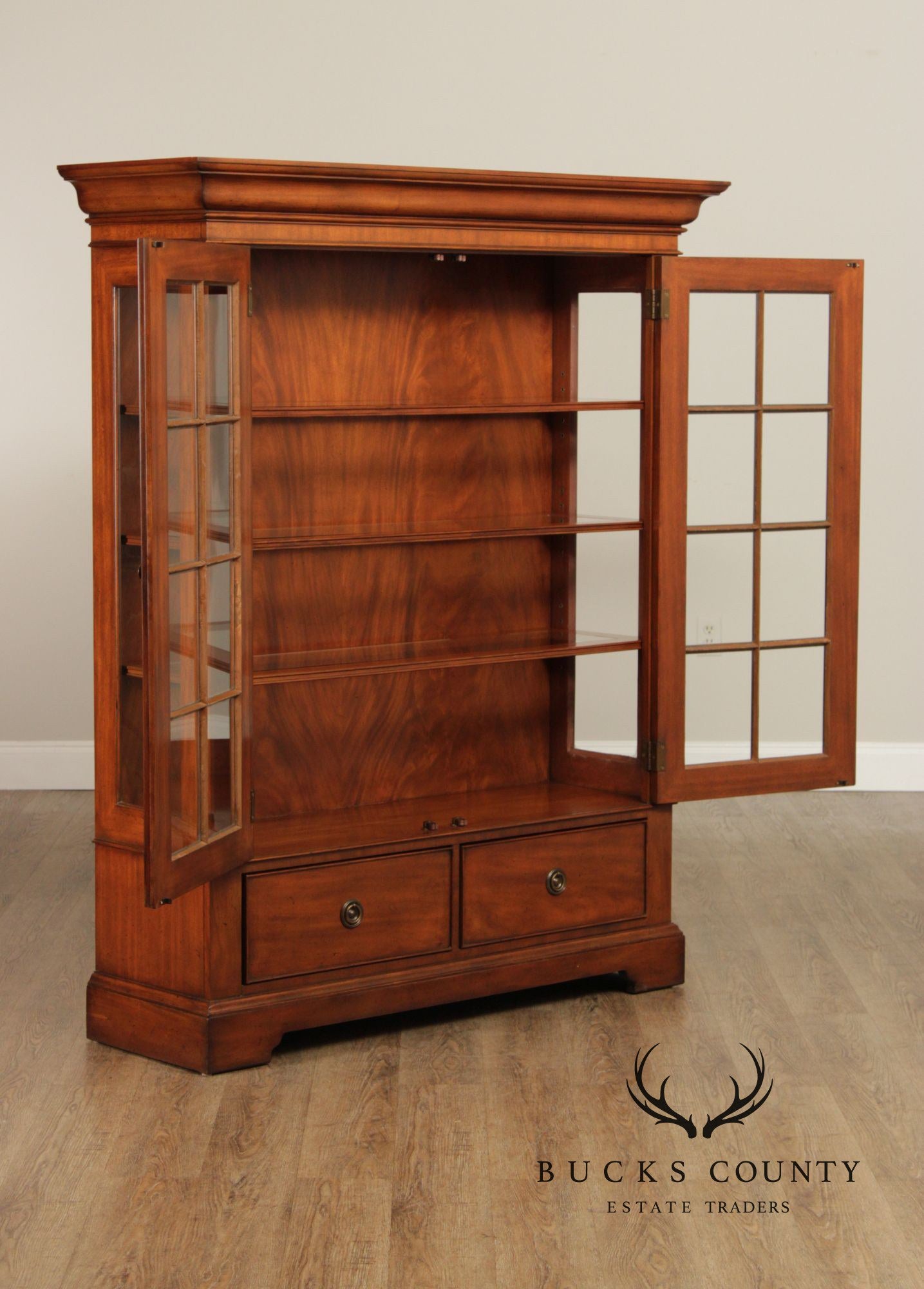 Sligh Ellis Collection Mahogany Two-Door Bookcase