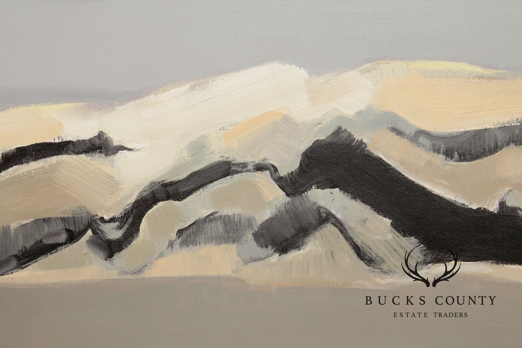 Bao Lede Asian Inspired Landscape Oil Painting, Dunes