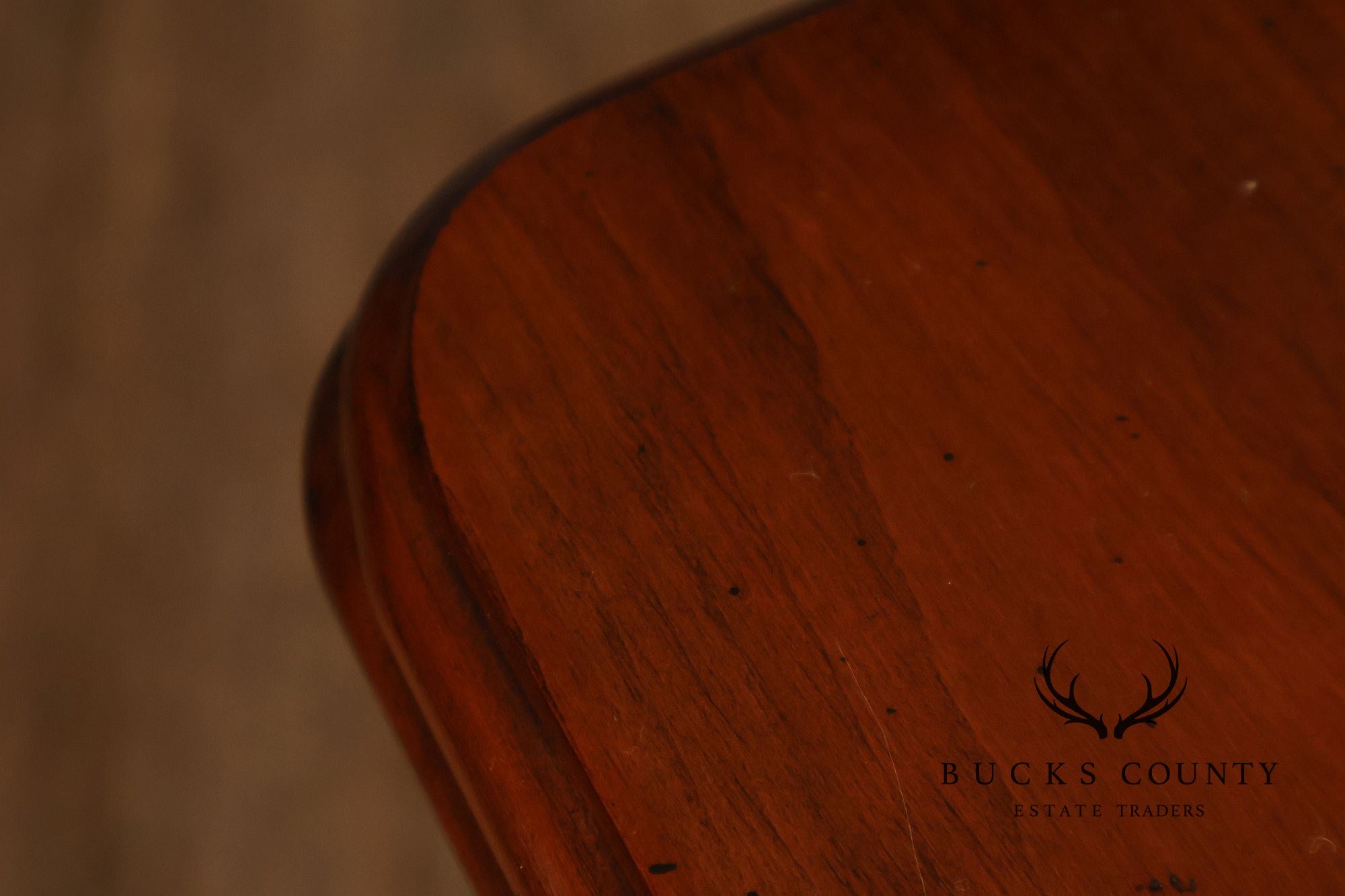 Pennsylvania House Vintage Pair Of Queen Anne Style Cherry Drop Leaf Two-Drawer End Tables