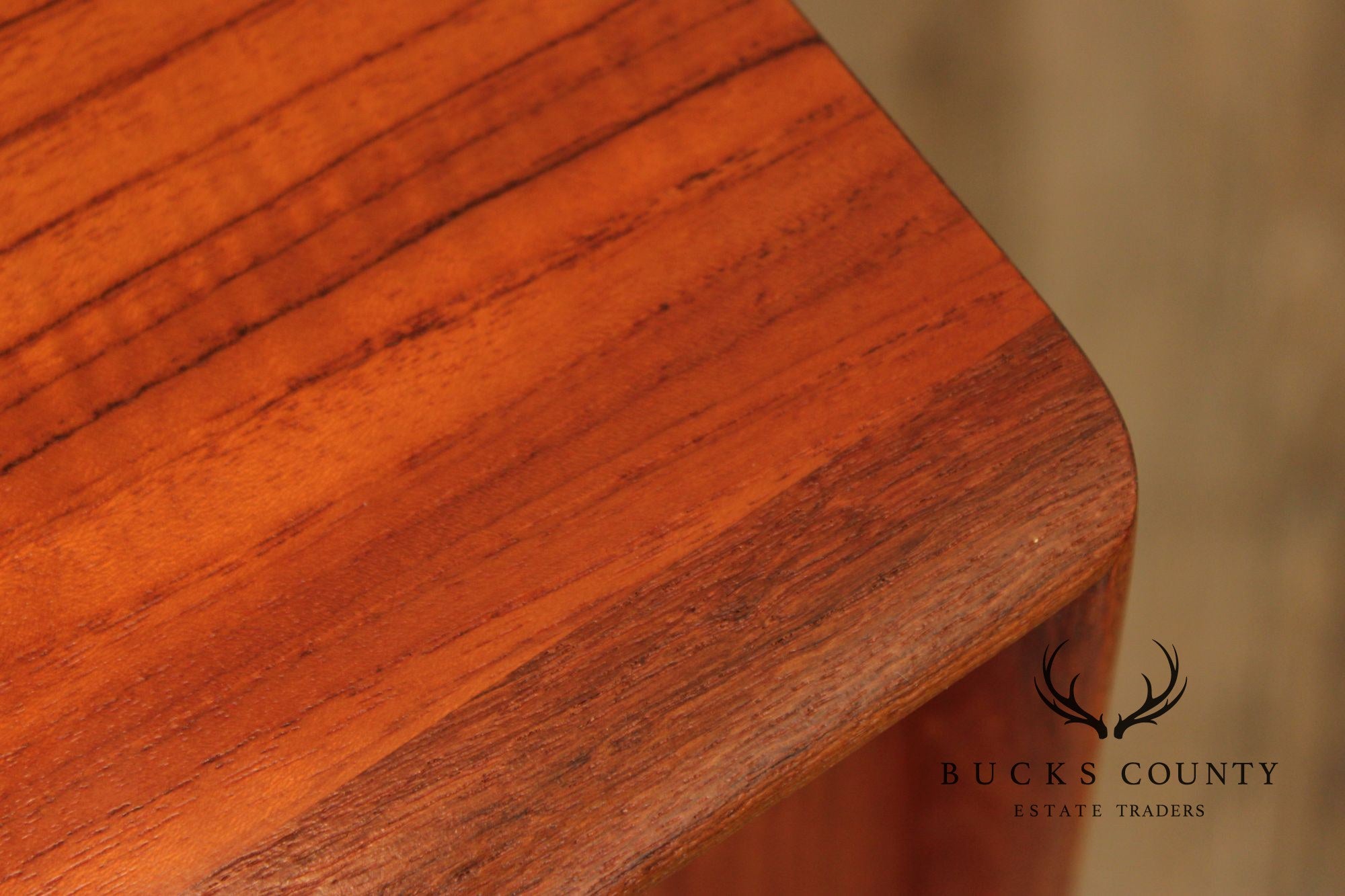 Danish Mid-Century Modern Teak Credenza With Floating Hutch