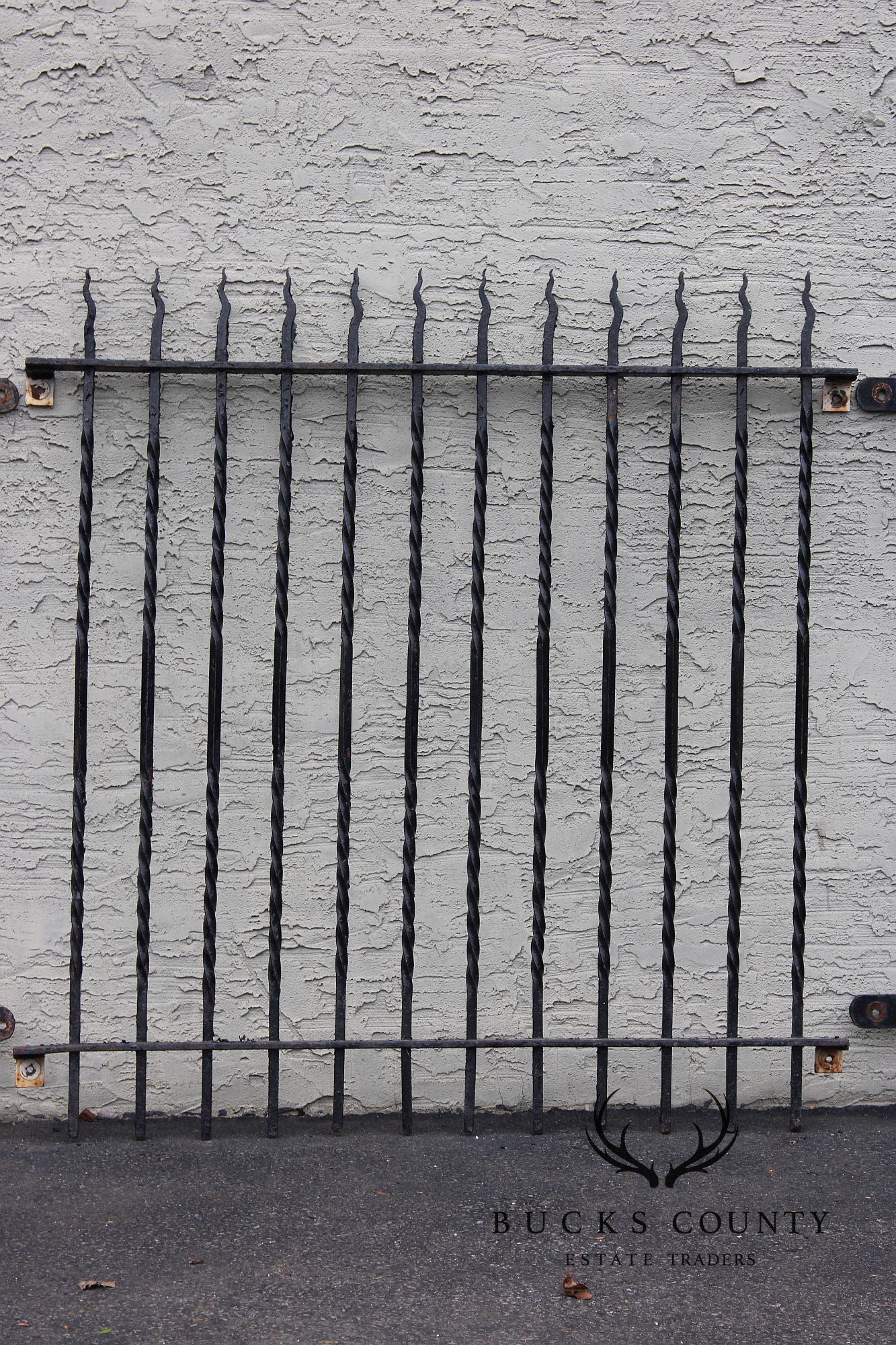 Hand Forged Set of Three Wrought Iron Window Grates