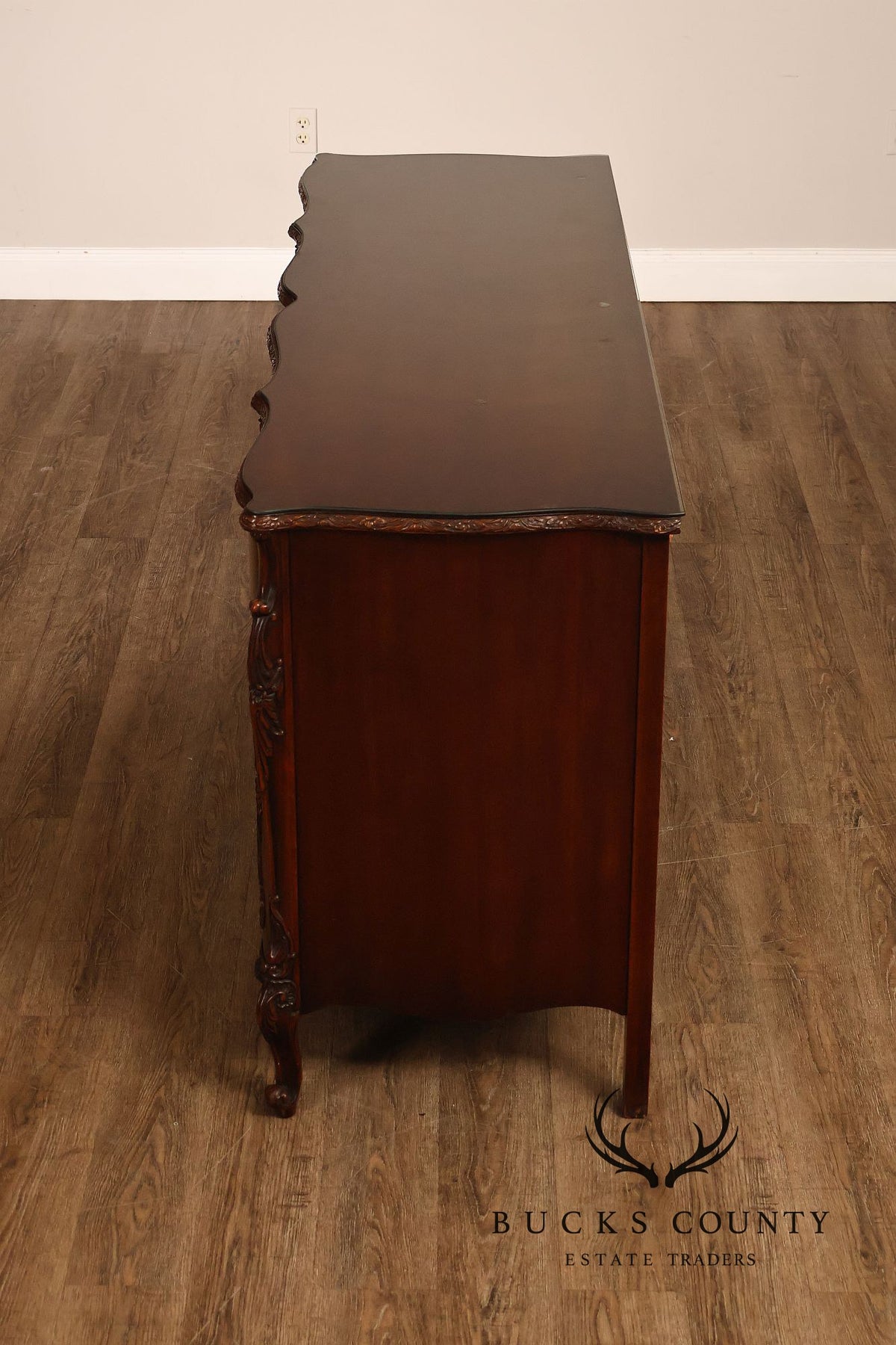 Batesville 1930s Carved Mahogany Sideboard Buffet