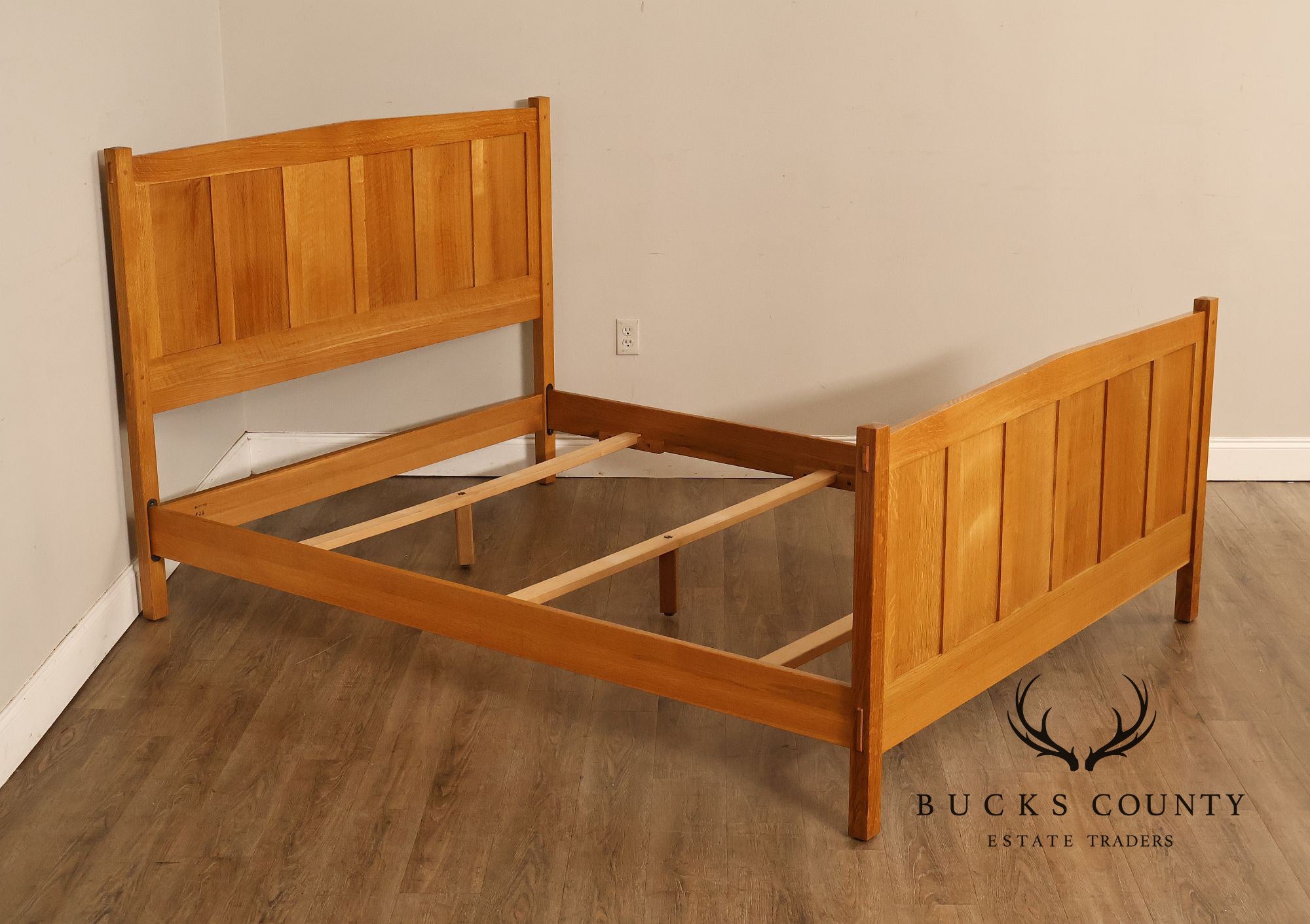 Stickley Mission Collection Oak Queen Panel Bed