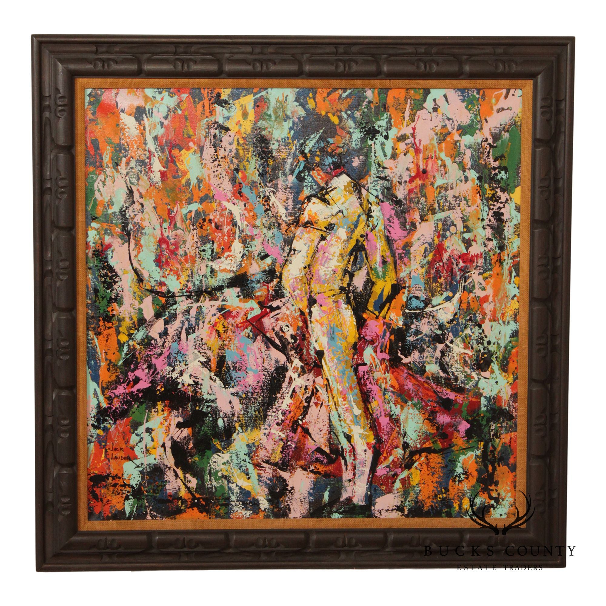 Jack Lauder Abstract Oil Painting, The Matador