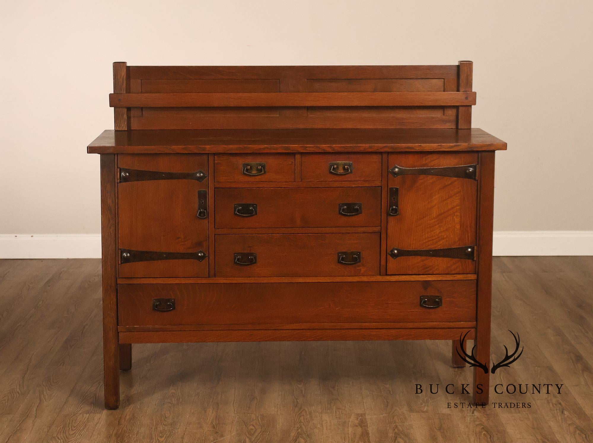 Antique L. & J.G. Stickley No. 735 Mission Oak Sideboard