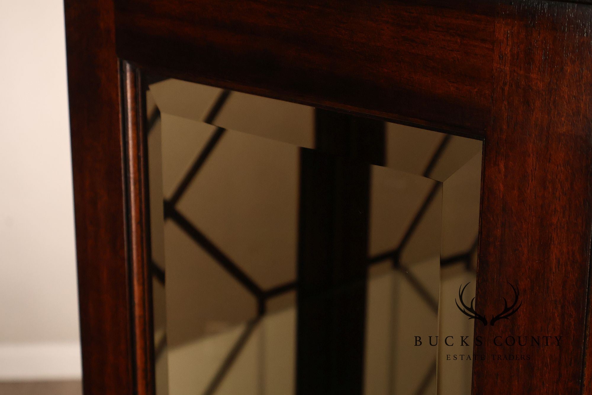 Henredon Neoclassical Style Mahogany Display Case