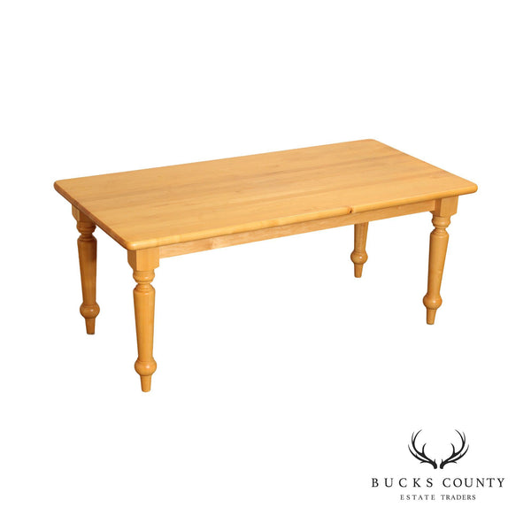 Farmhouse Style Solid Maple Dining Table