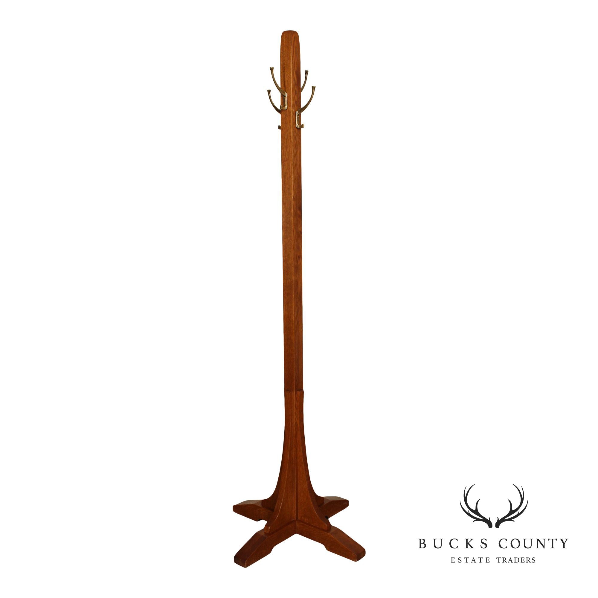 Stickley Mission Collection Oak Hat Rack