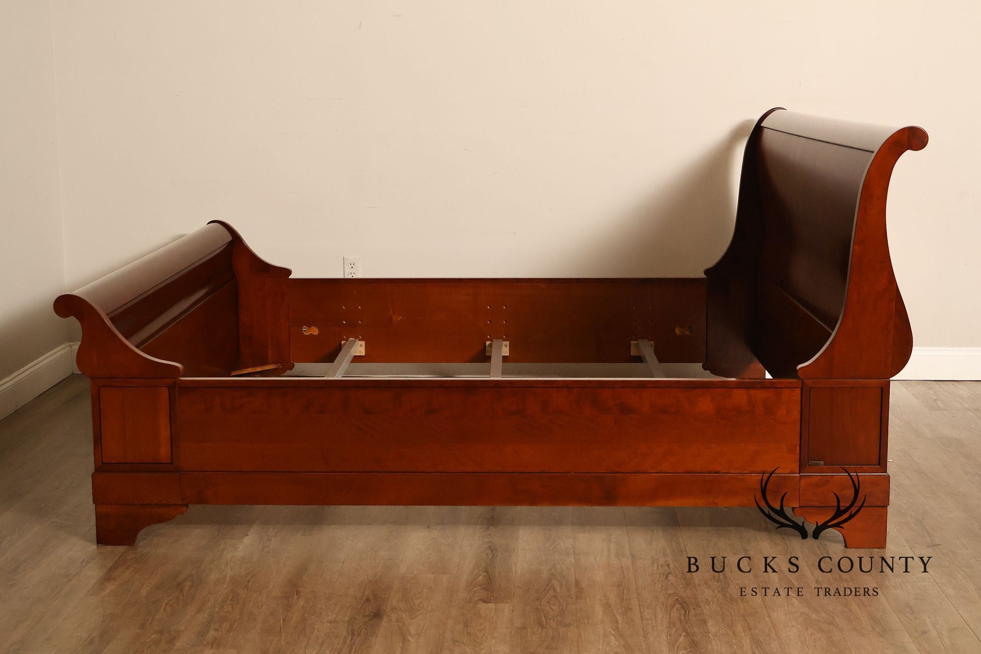 Grange French Louis Phillipe King Size Cherry Sleigh Bed Frame