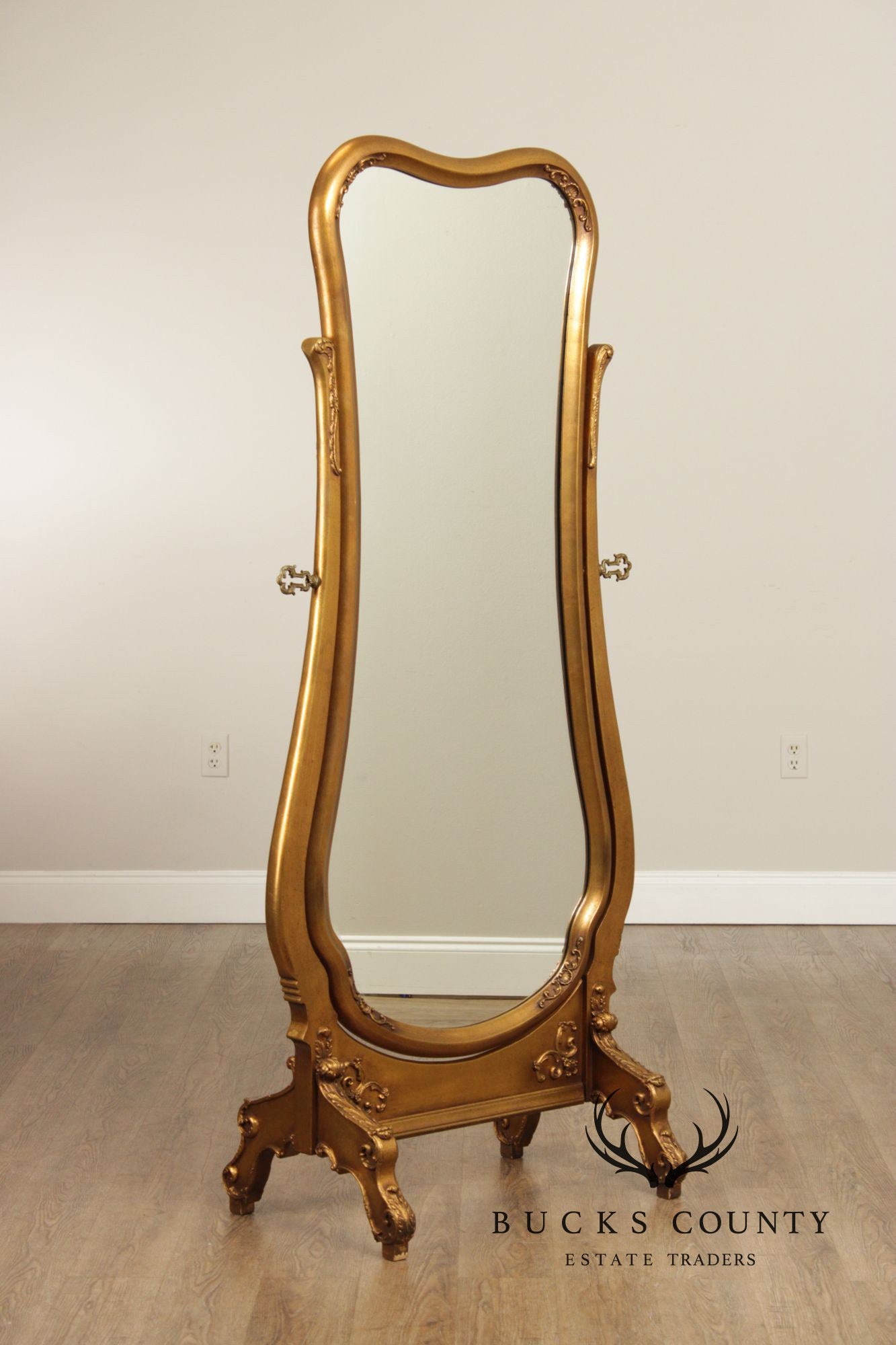 Vintage Giltwood Cheval Mirror