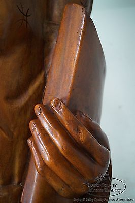 Magnificent Antique Hand Carved Mahogany Monumental 10.5 Foot Statue of Liberty