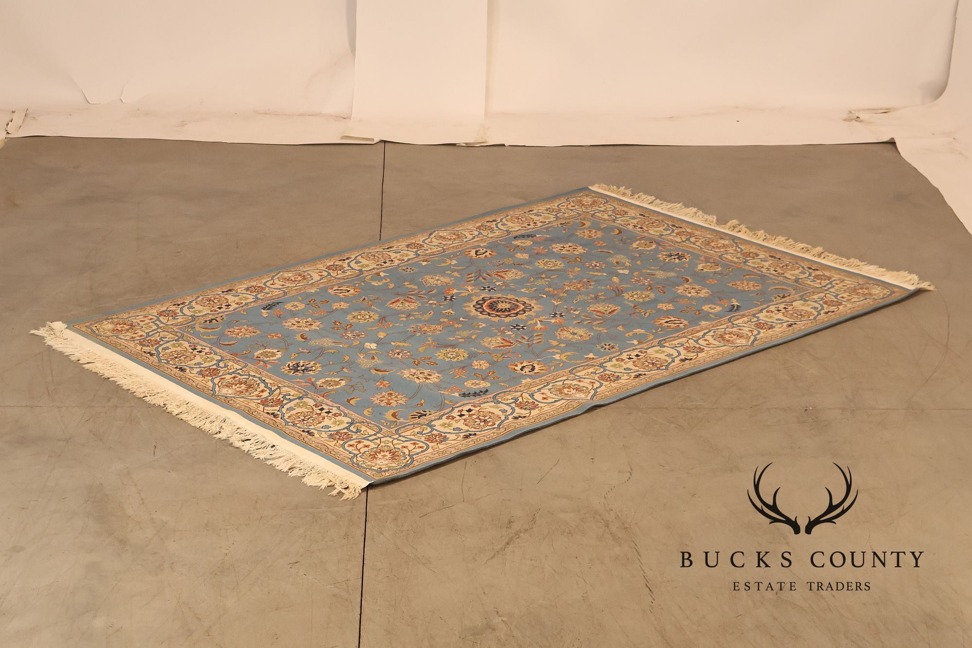 Persian Style Hand Knotted Wool Area Rug