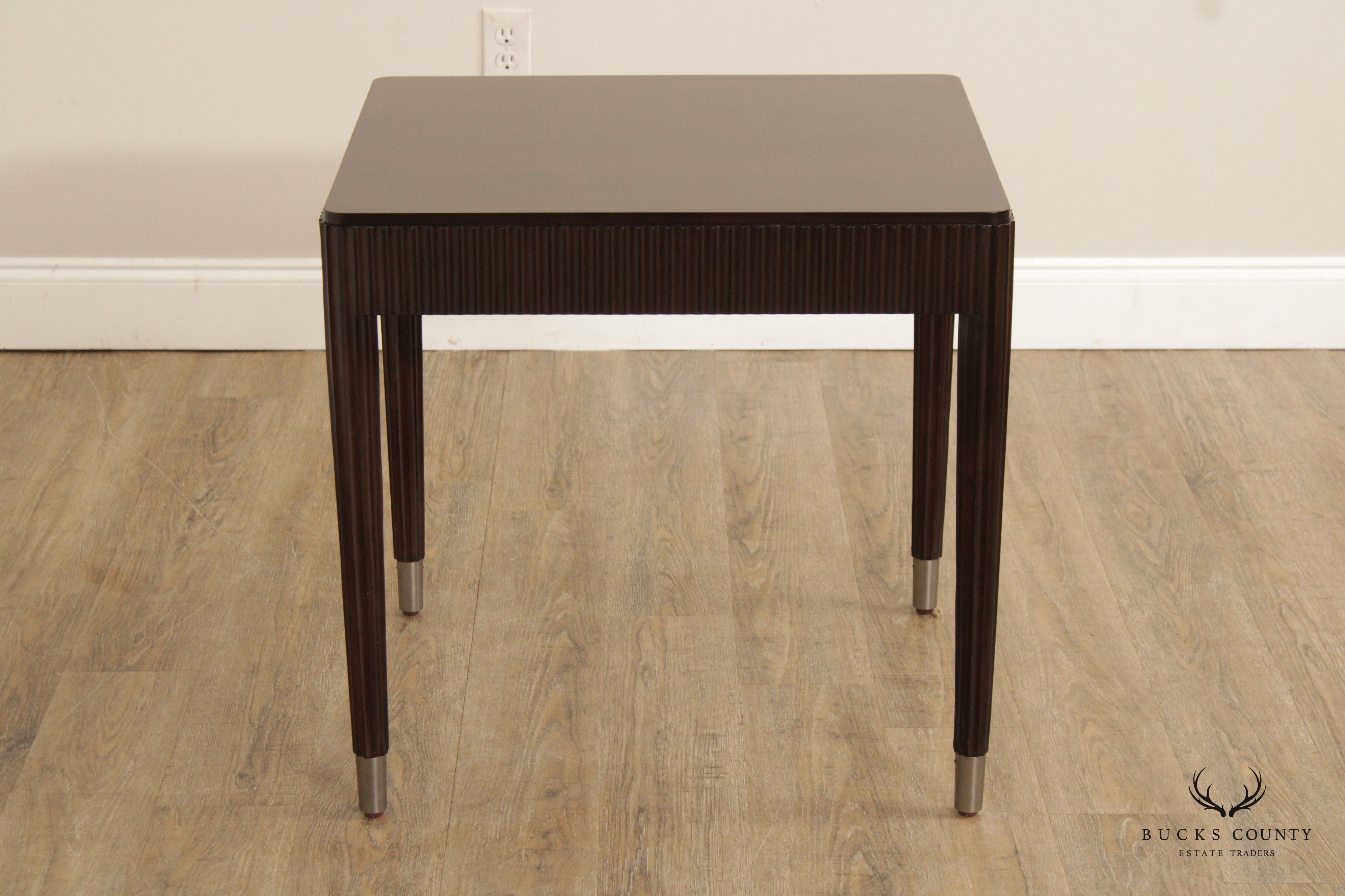 Bernhardt Art Deco Style Pair Of Mahogany End Tables