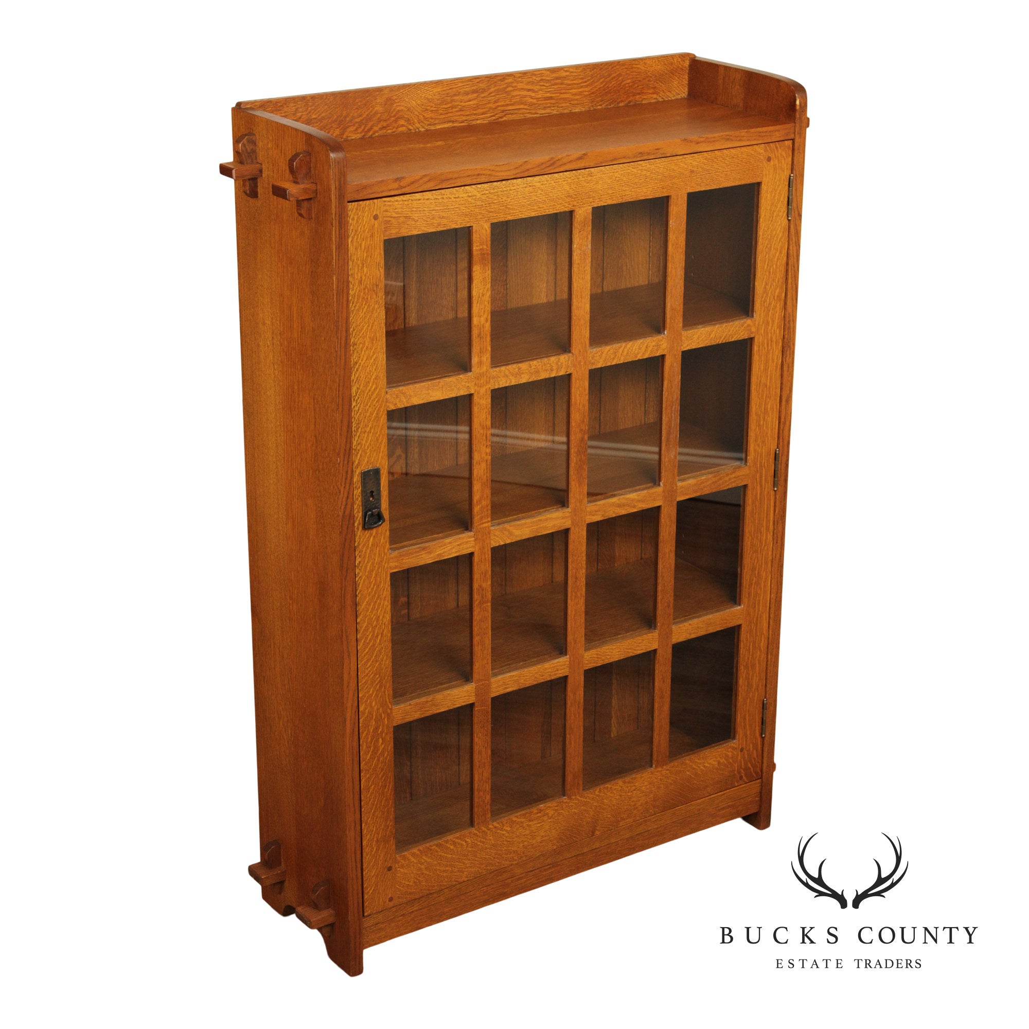 Stickley Mission Collection Oak Single Door Bookcase