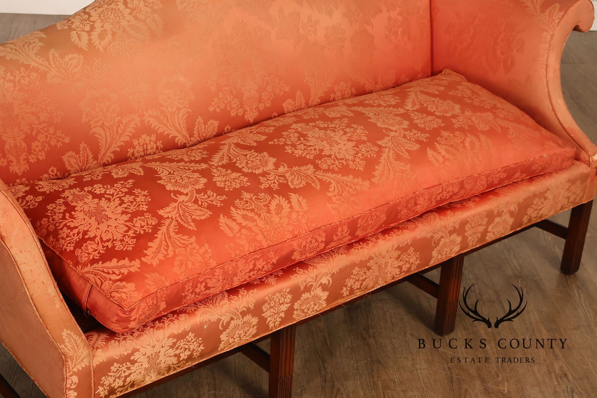 Southwood Chippendale Style Mahogany Camelback Sofa