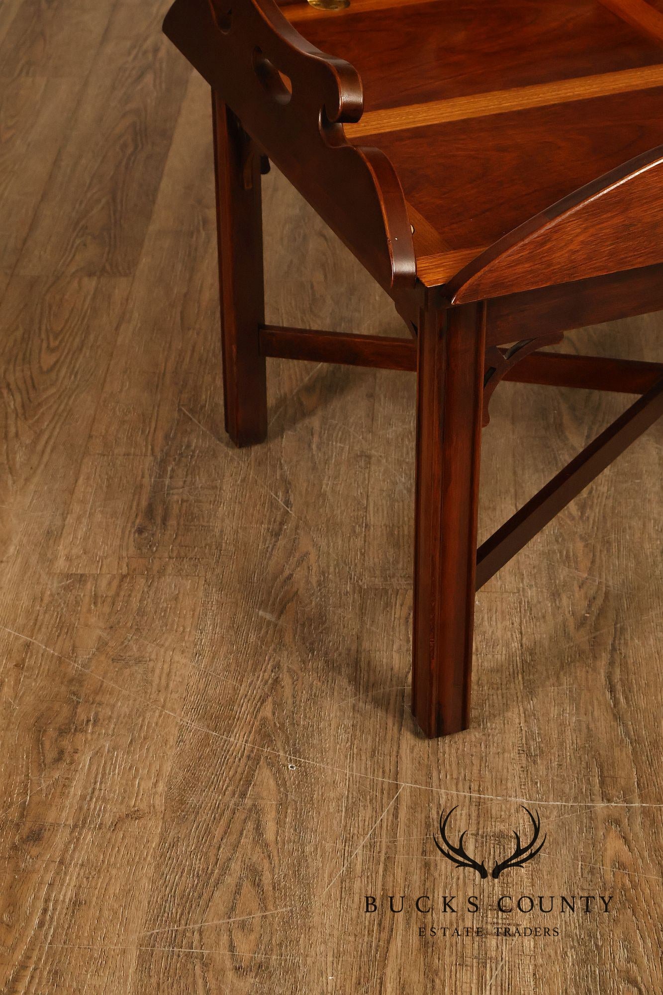 Chippendale Style Mahogany Butler's Tray Table