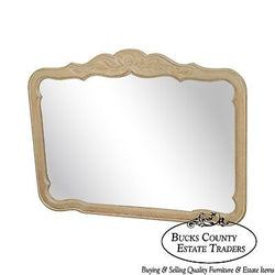 Drexel Cabernet Collection French Country Cerused White Washed Frame Mirror
