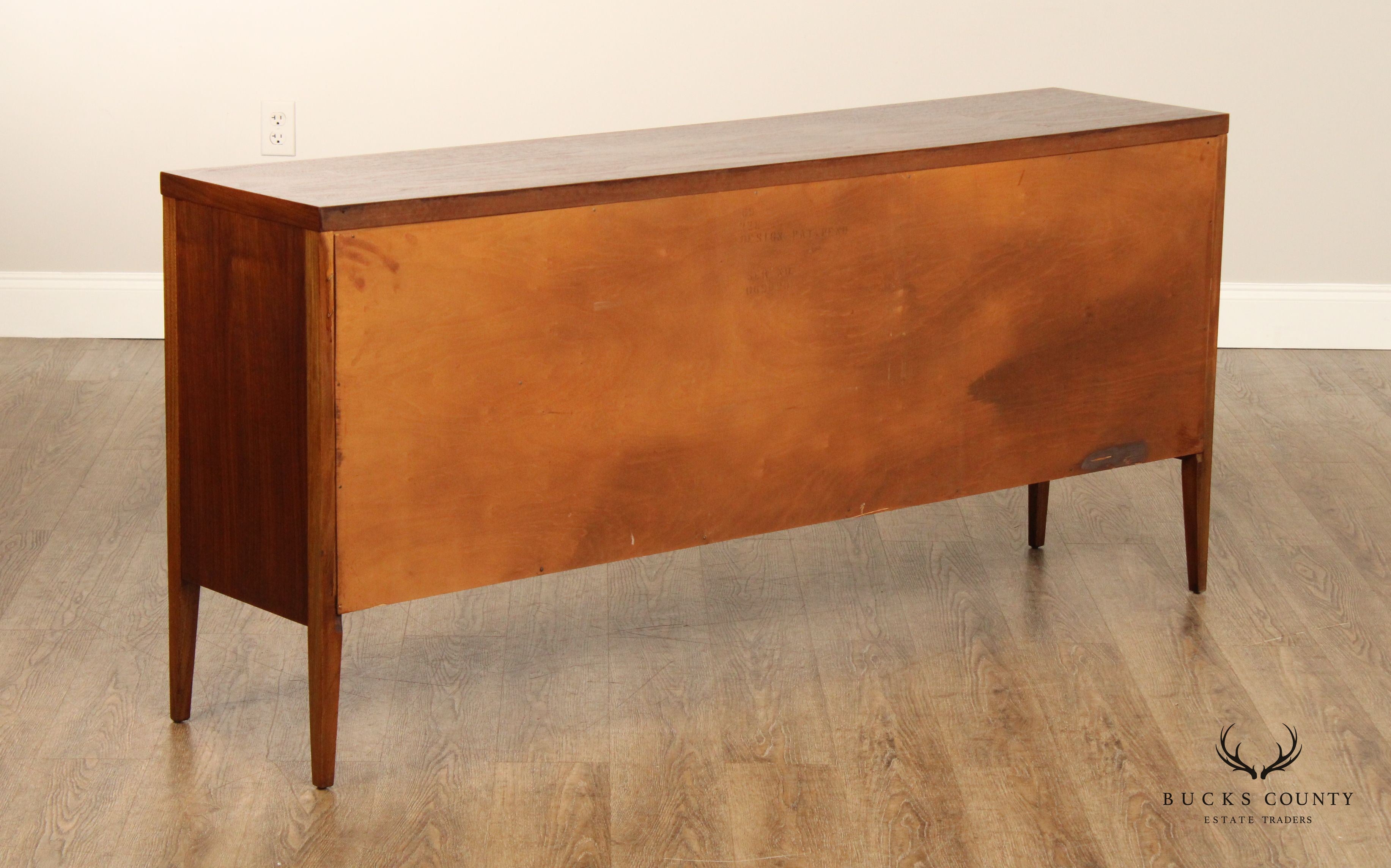 Lane 'Tuxedo' Mid Century Modern Walnut Sideboard