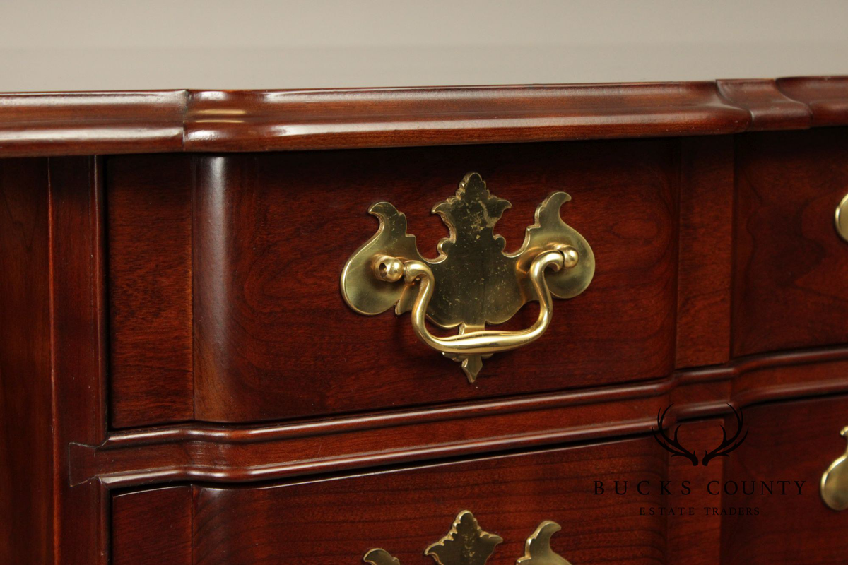 Stickley Chippendale Style Mahogany Blockfront Chest