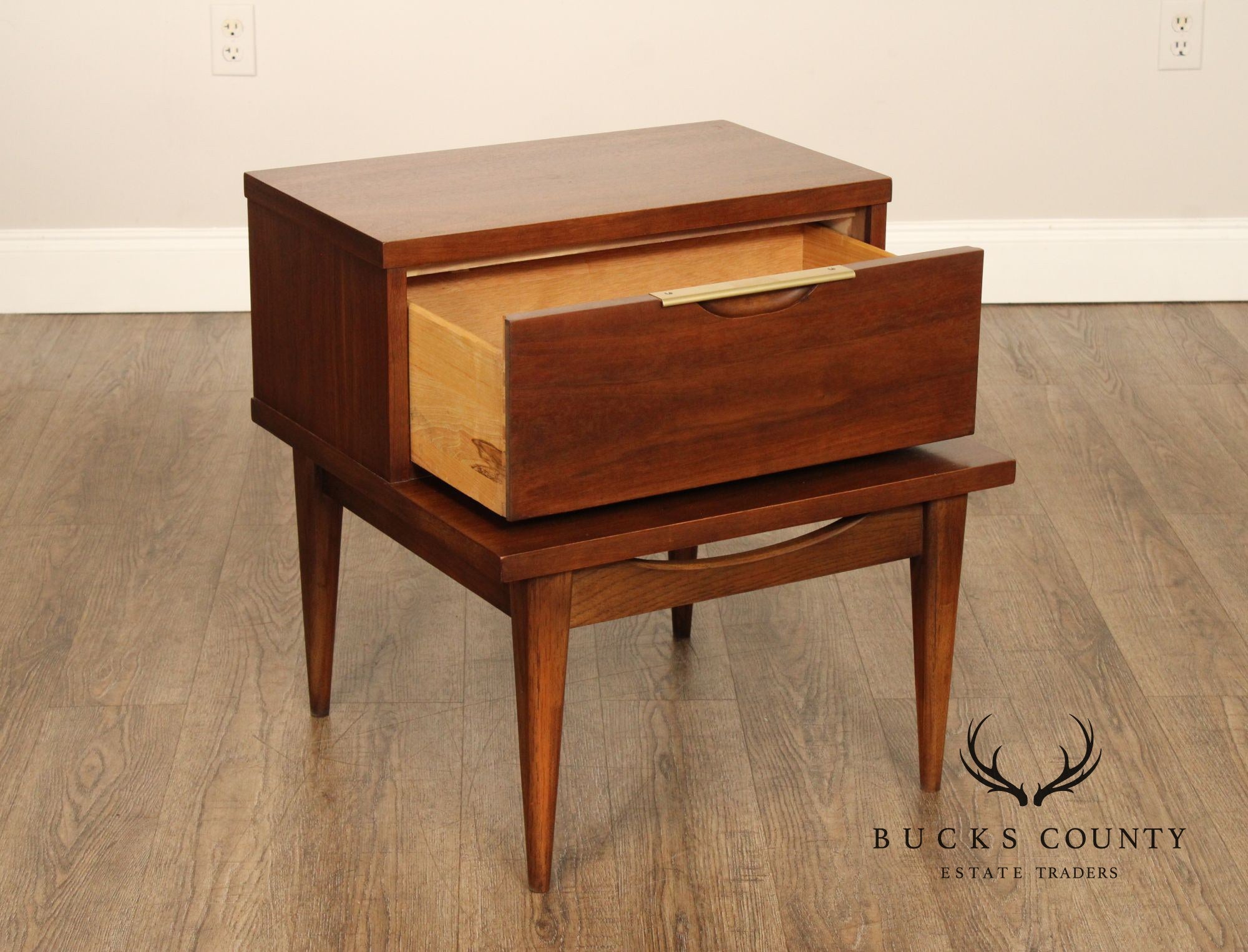 Kent Coffey 'The Tableau' Mid Century Modern Walnut Nightstand