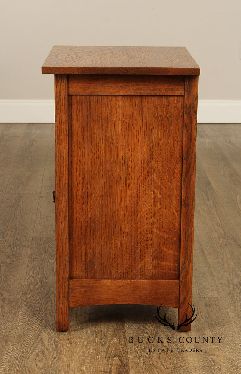 Stickley Mission Collection Oak Nightstand Cabinet