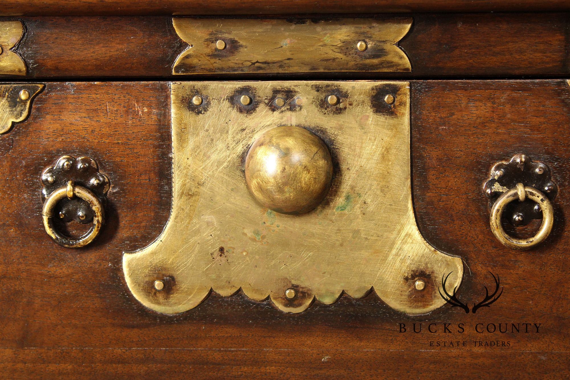 Antique Korean Hardwood Tansu Chest