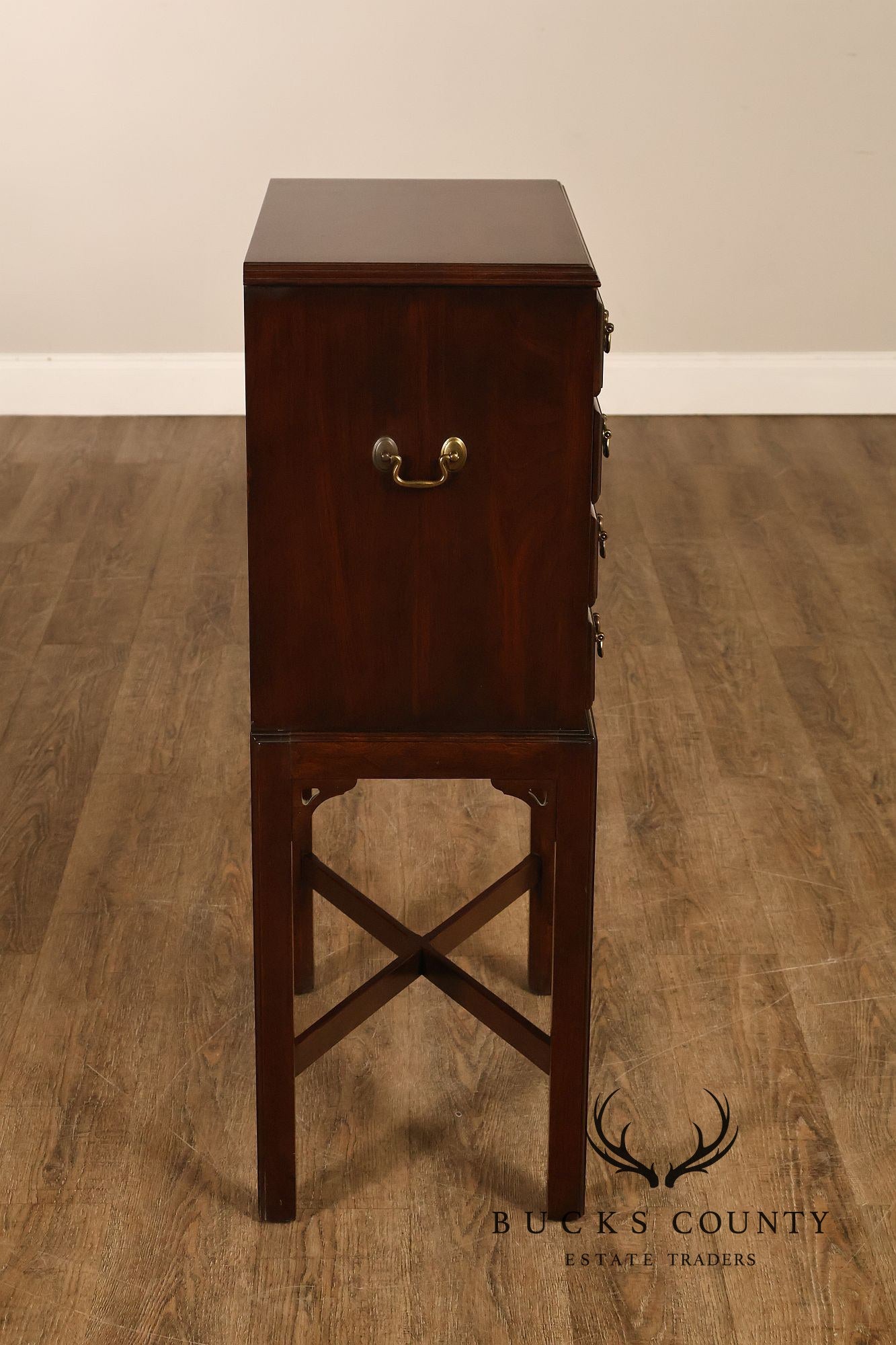 Ethan Allen 'Georgian Court' Cherry Silver Chest