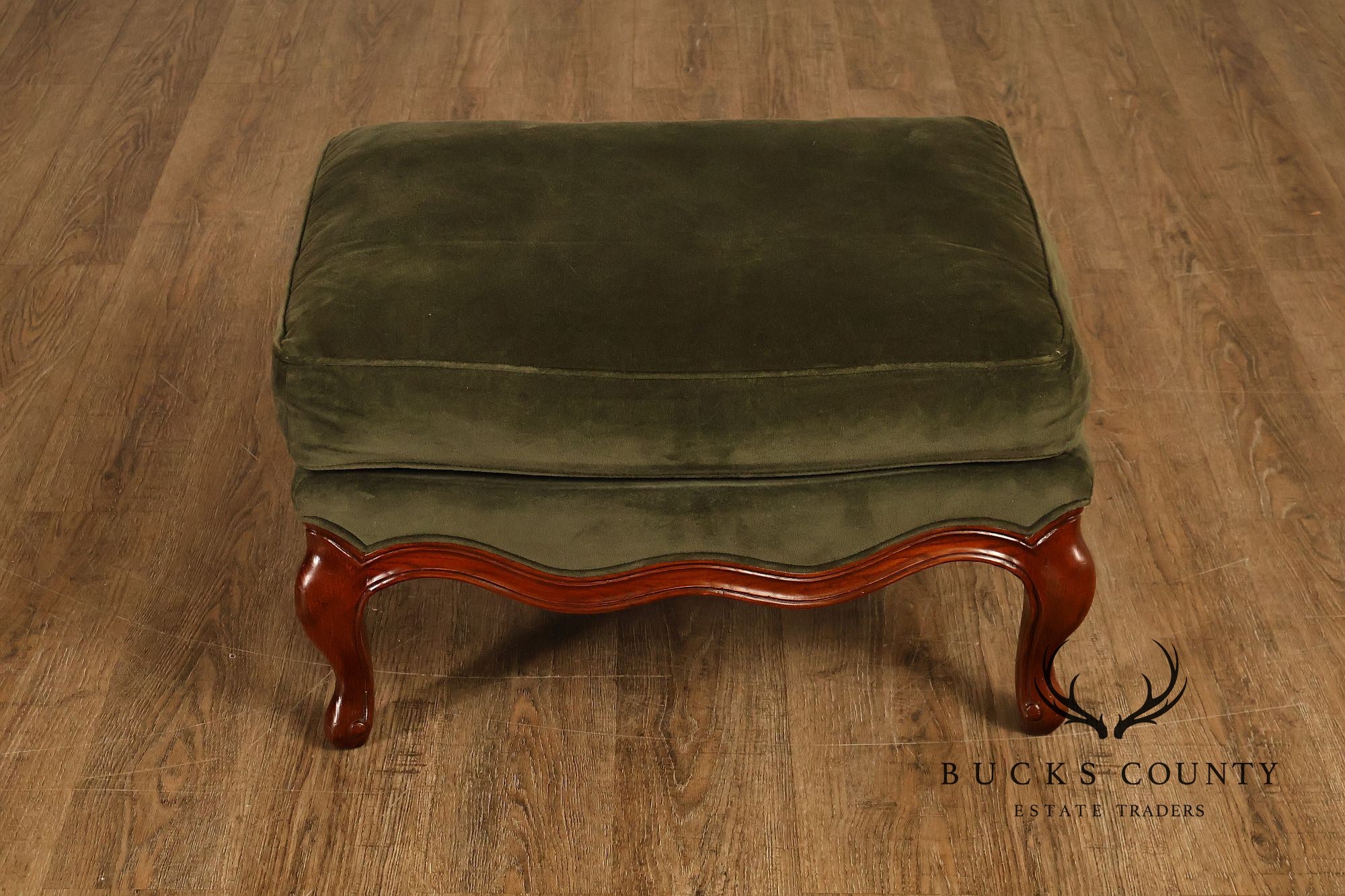 Hickory Chair Mark Hampton Collection Louis XV Style Upholstered Lounge Chair And Ottoman